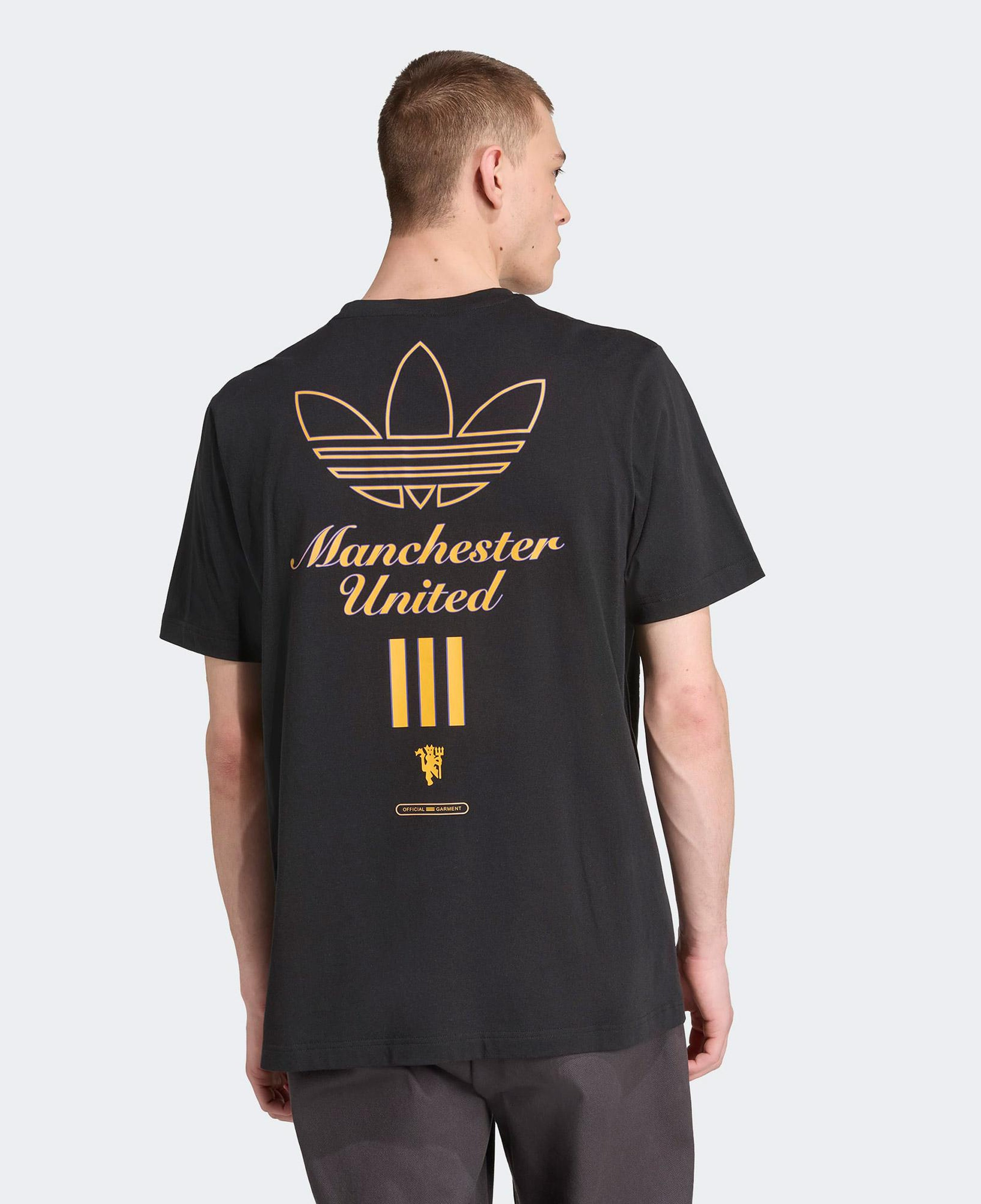 adidas Manchester United Terrace Icons Graphic Erkek Siyah T-Shirt
