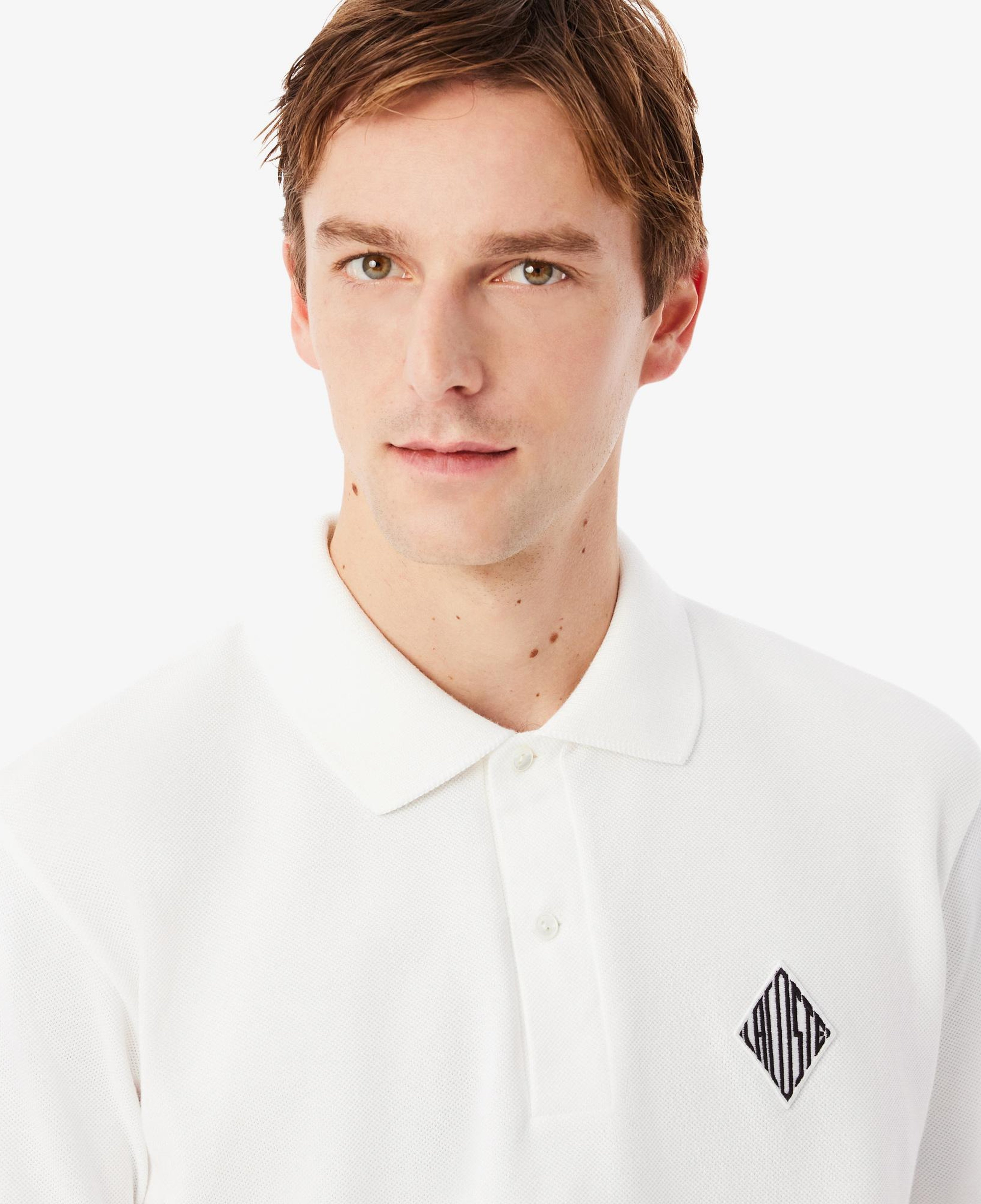 Erkek Classic Fit Beyaz Polo