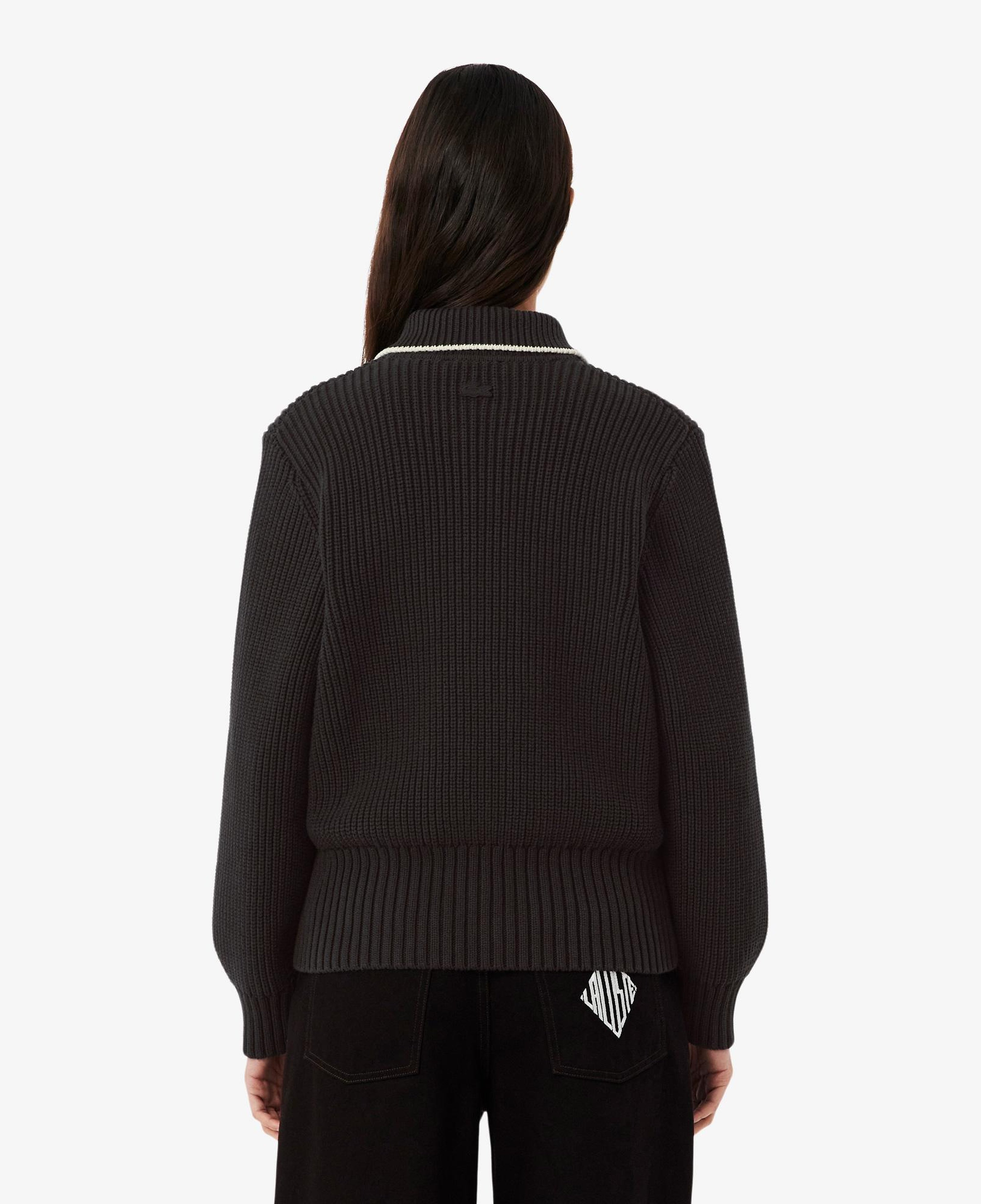 Kadın Loose Fit Fermuarlı Kahverengi Hırka