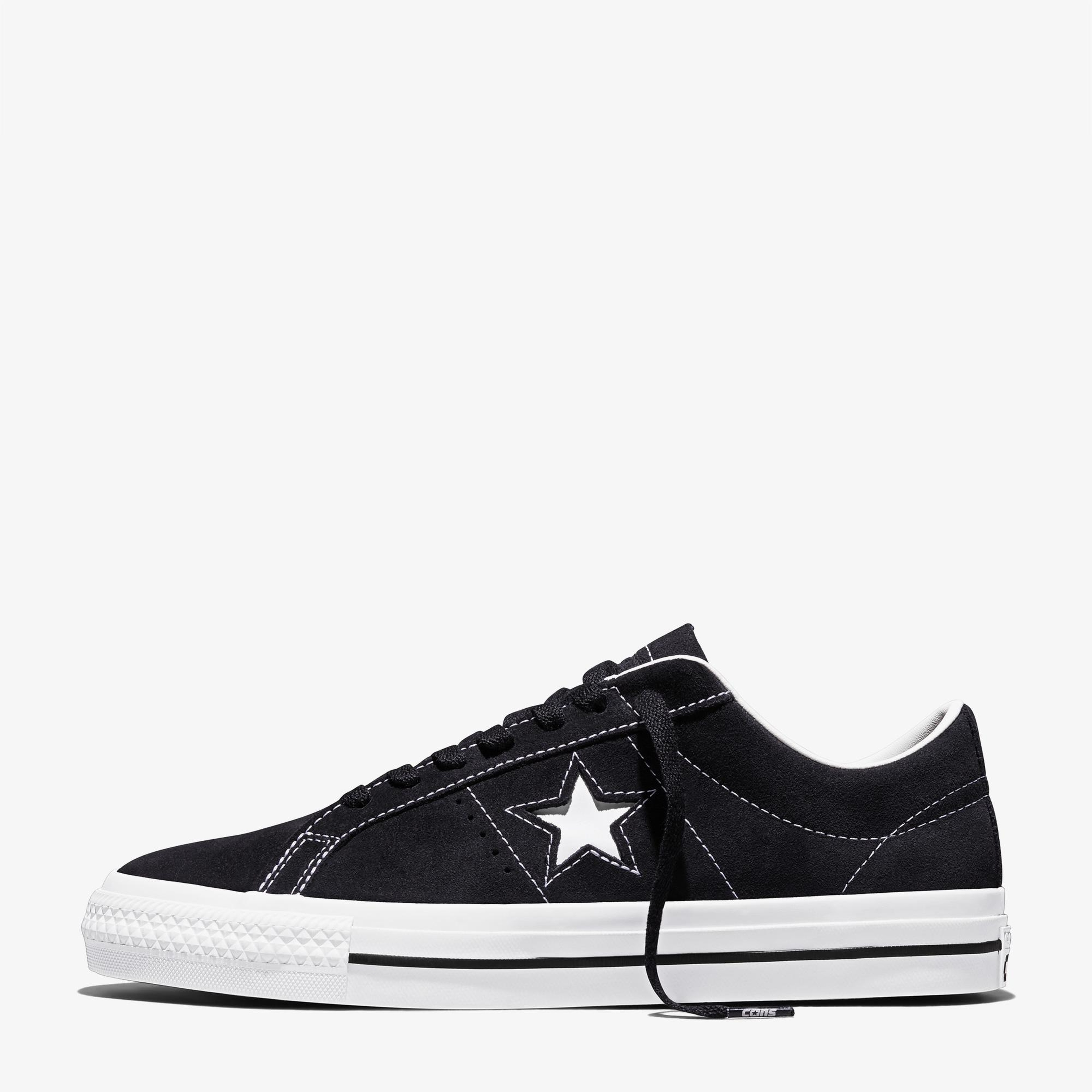Converse Cons One Star Pro Unisex Siyah Süet Sneaker