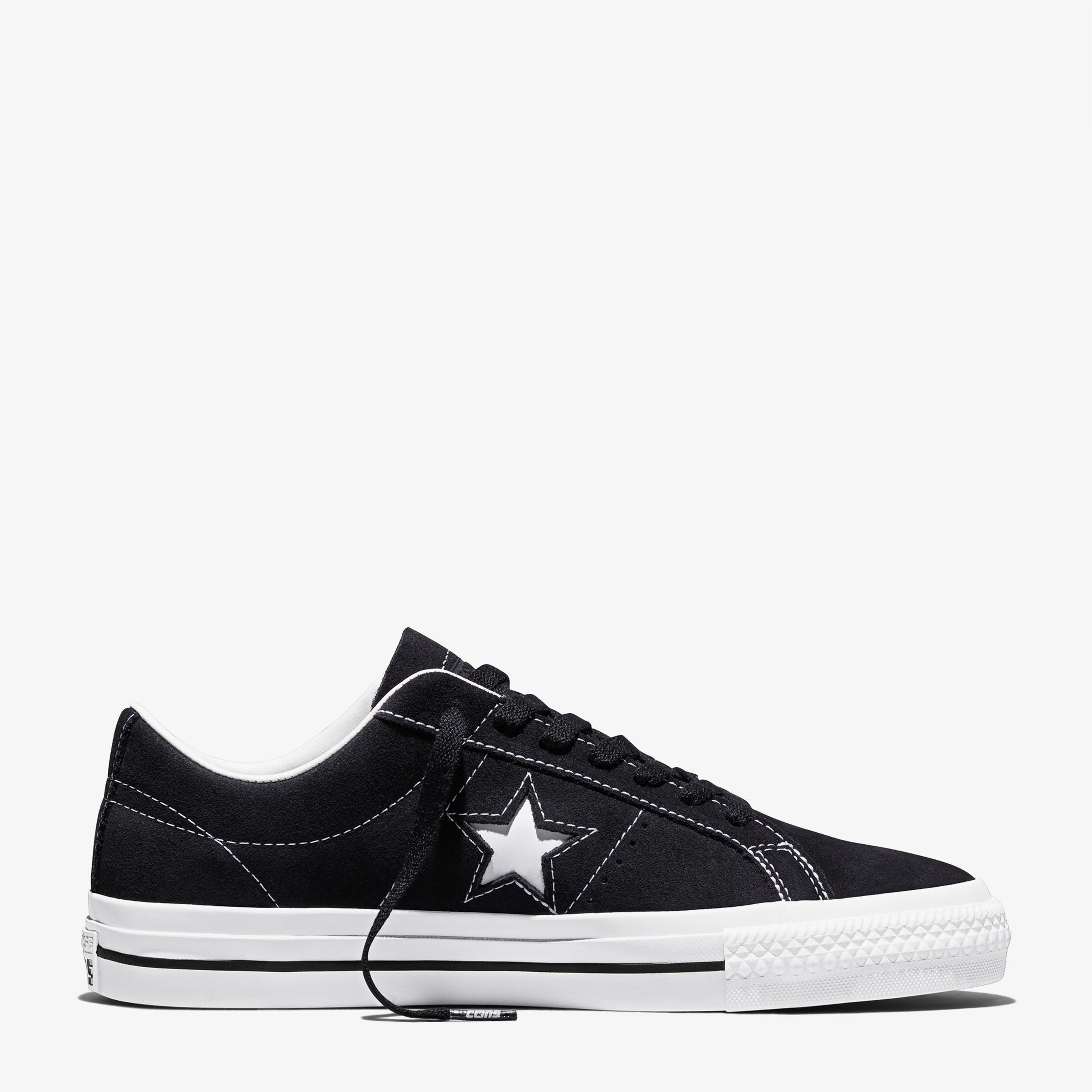 Converse Cons One Star Pro Unisex Siyah Süet Sneaker