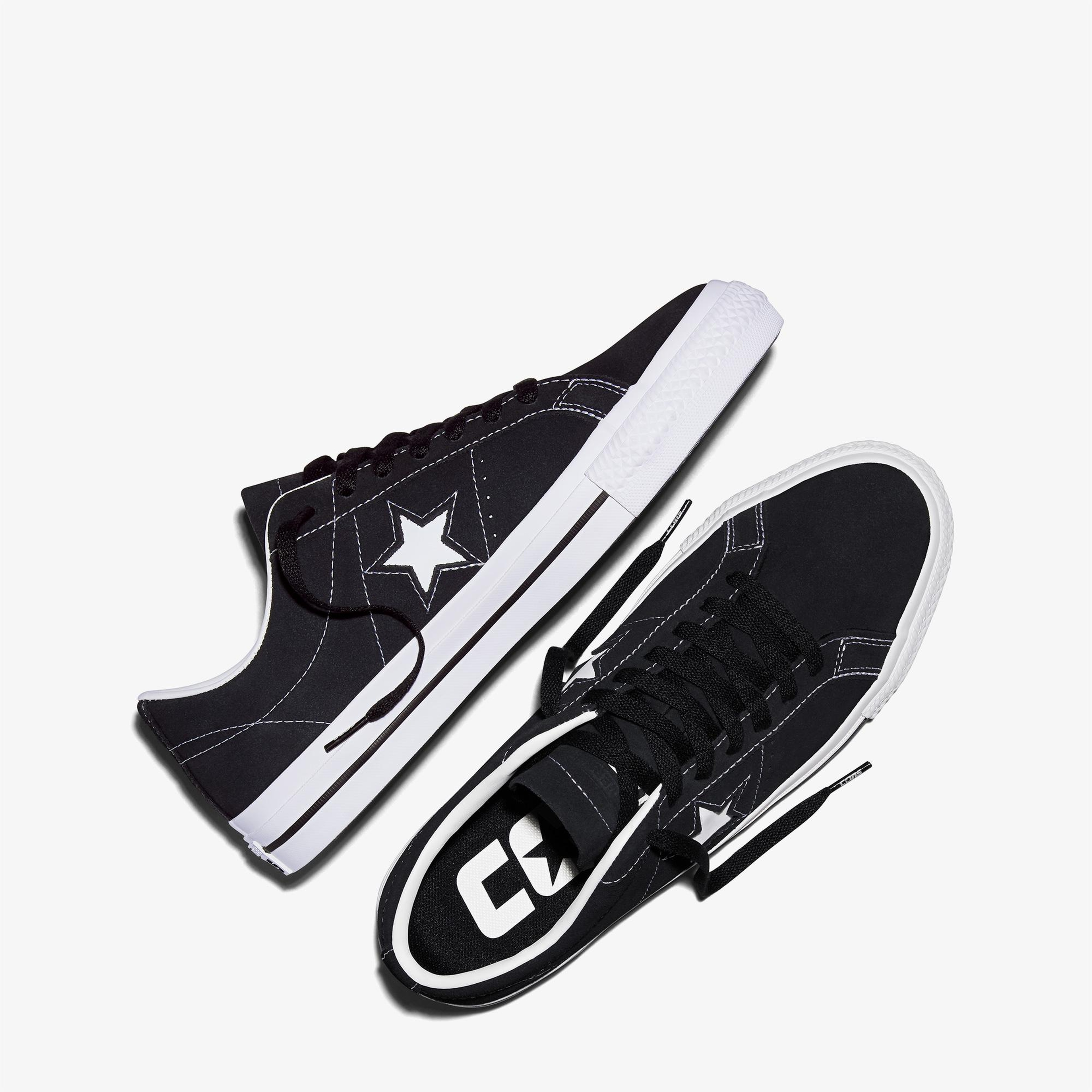 Converse Cons One Star Pro Unisex Siyah Süet Sneaker