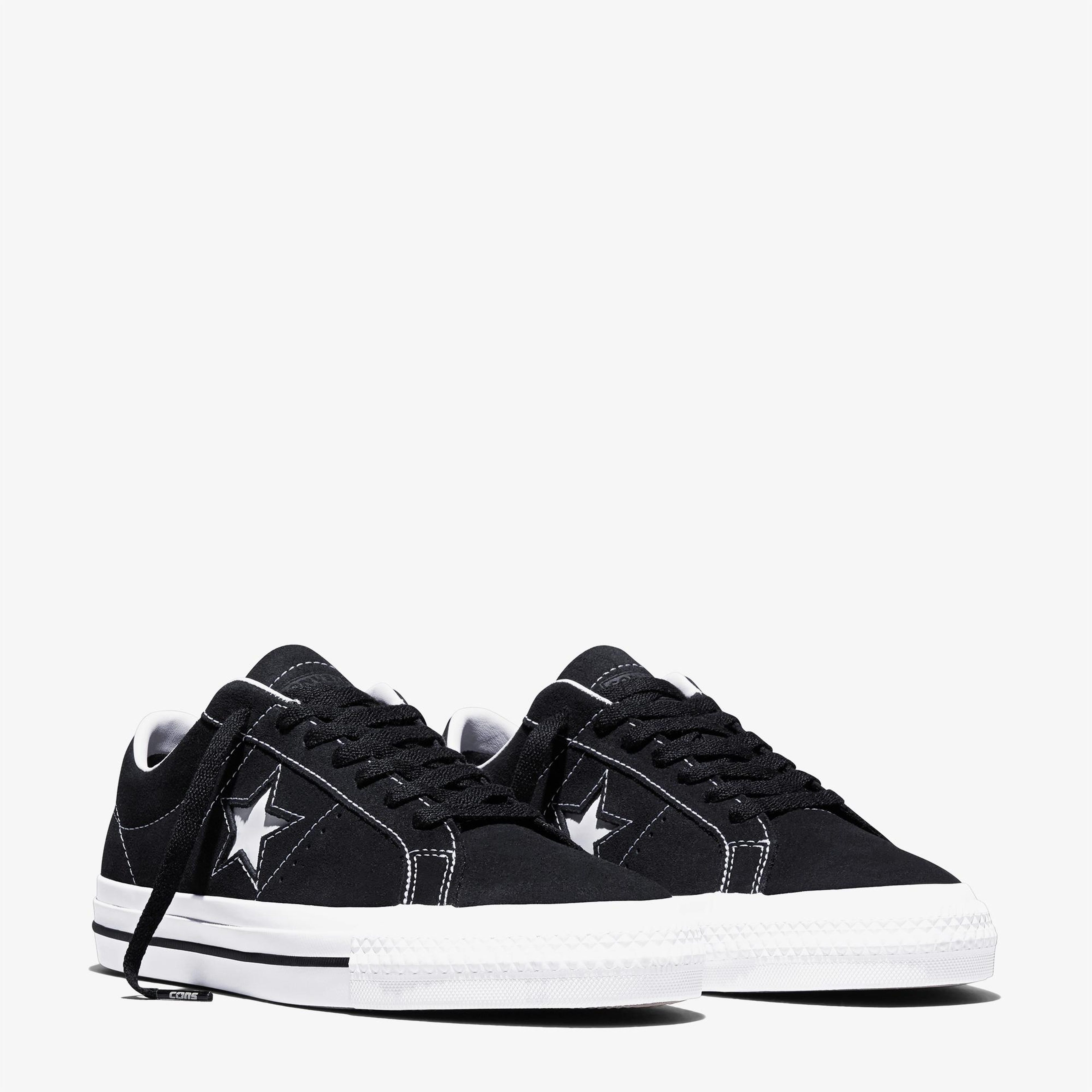 Converse Cons One Star Pro Unisex Siyah Süet Sneaker