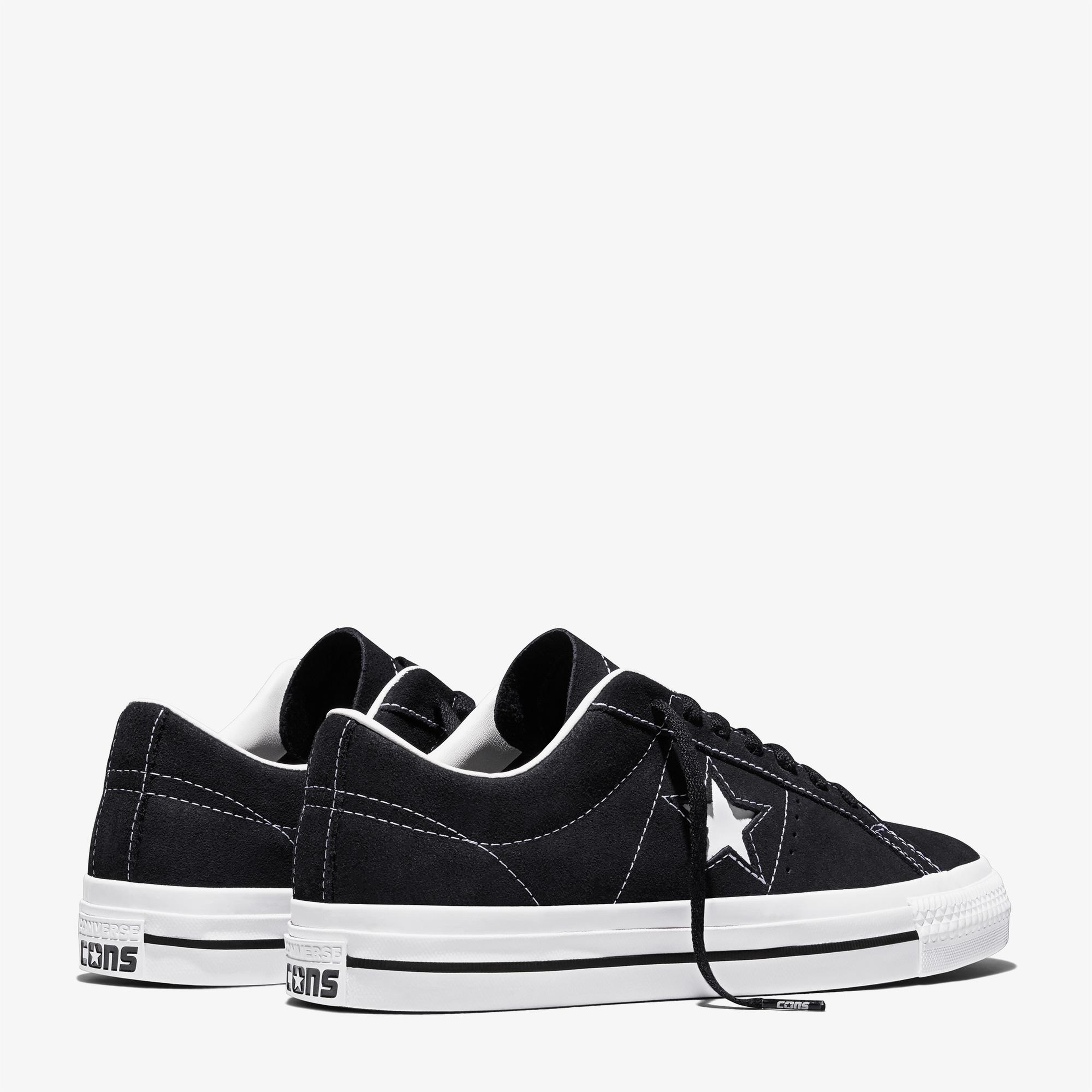 Converse Cons One Star Pro Unisex Siyah Süet Sneaker