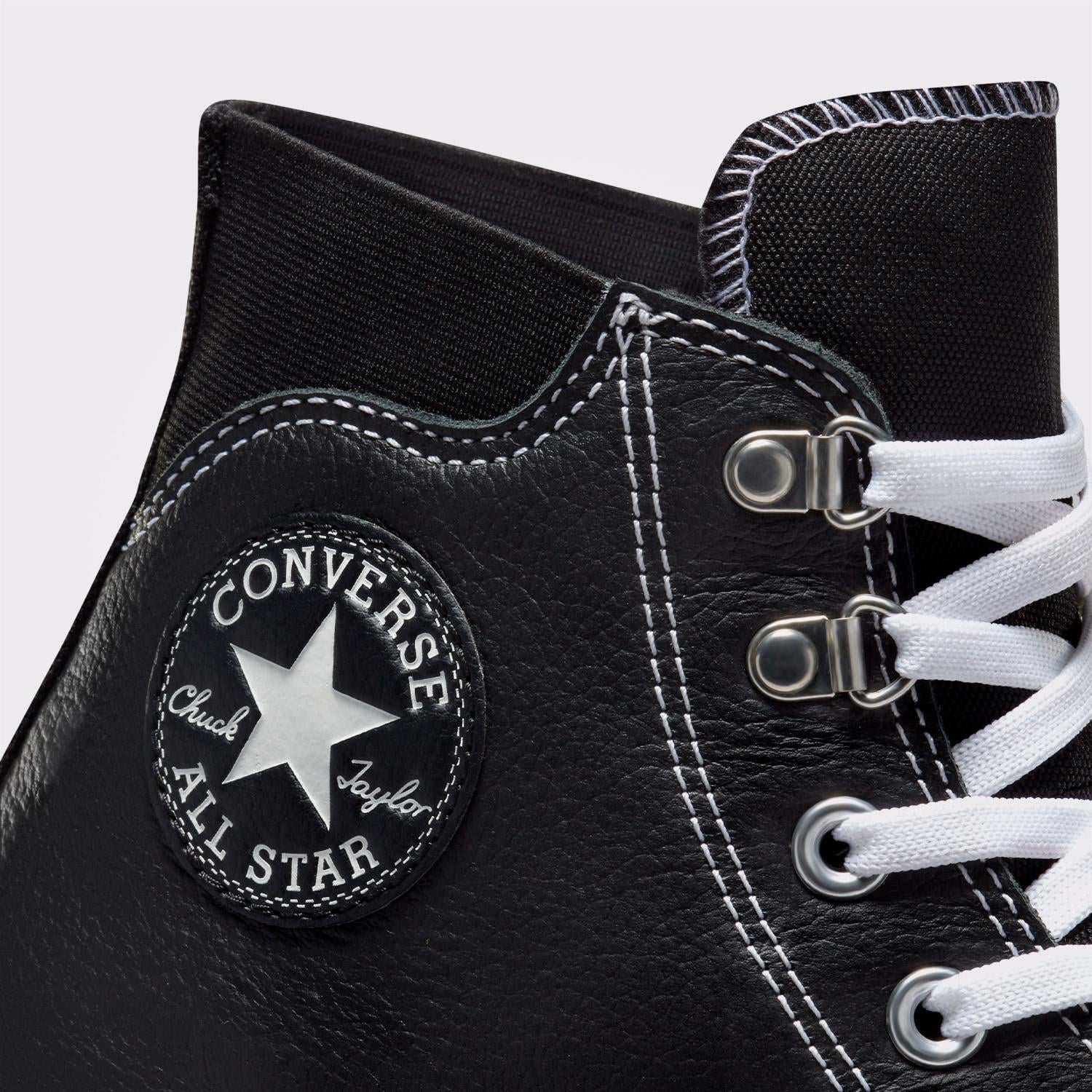 Converse Chuck Taylor All Star City Trek Unisex Siyah Deri Su Geçirmez Bot