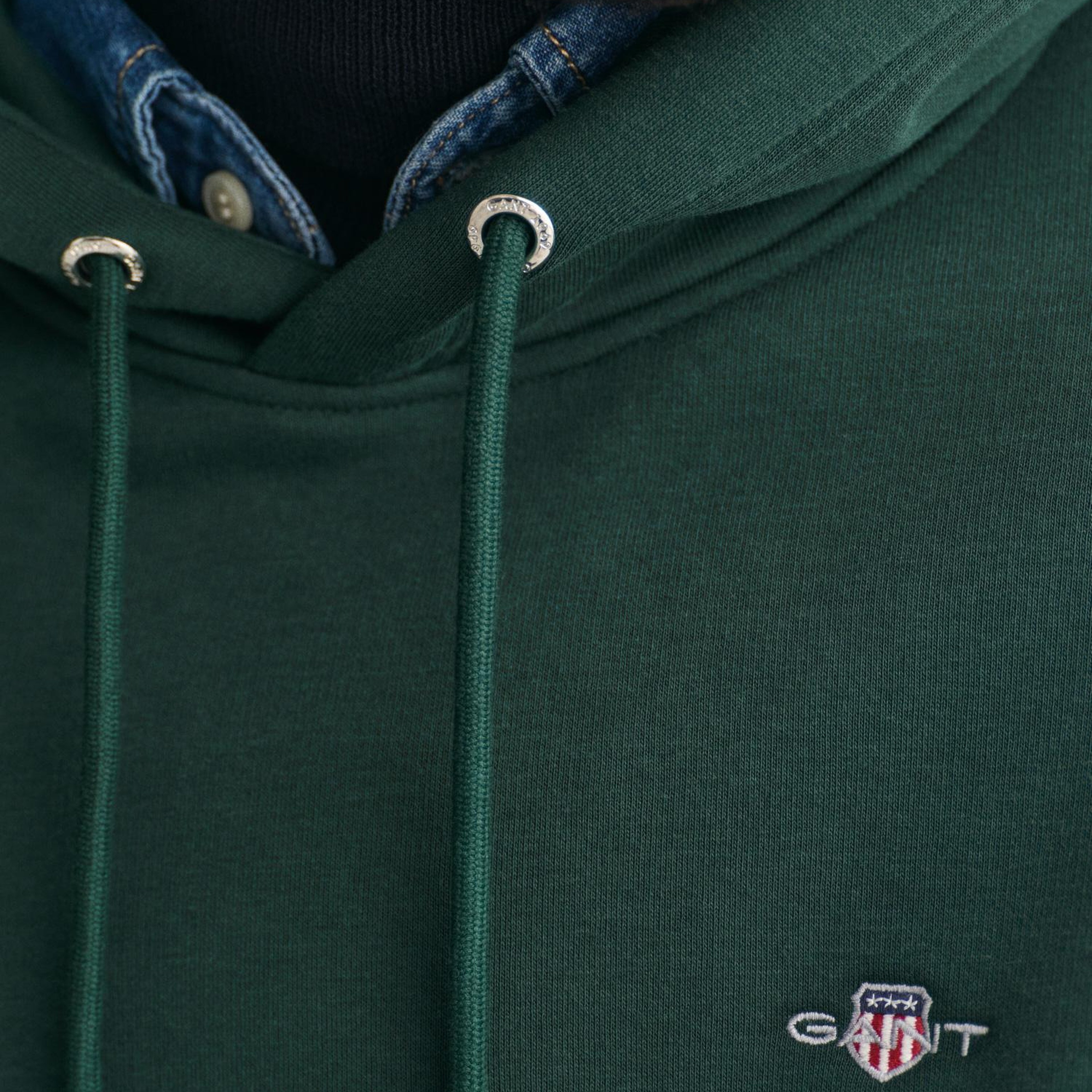 GANT Erkek Yeşil Regular Fit Kapüşonlu Sweatshirt