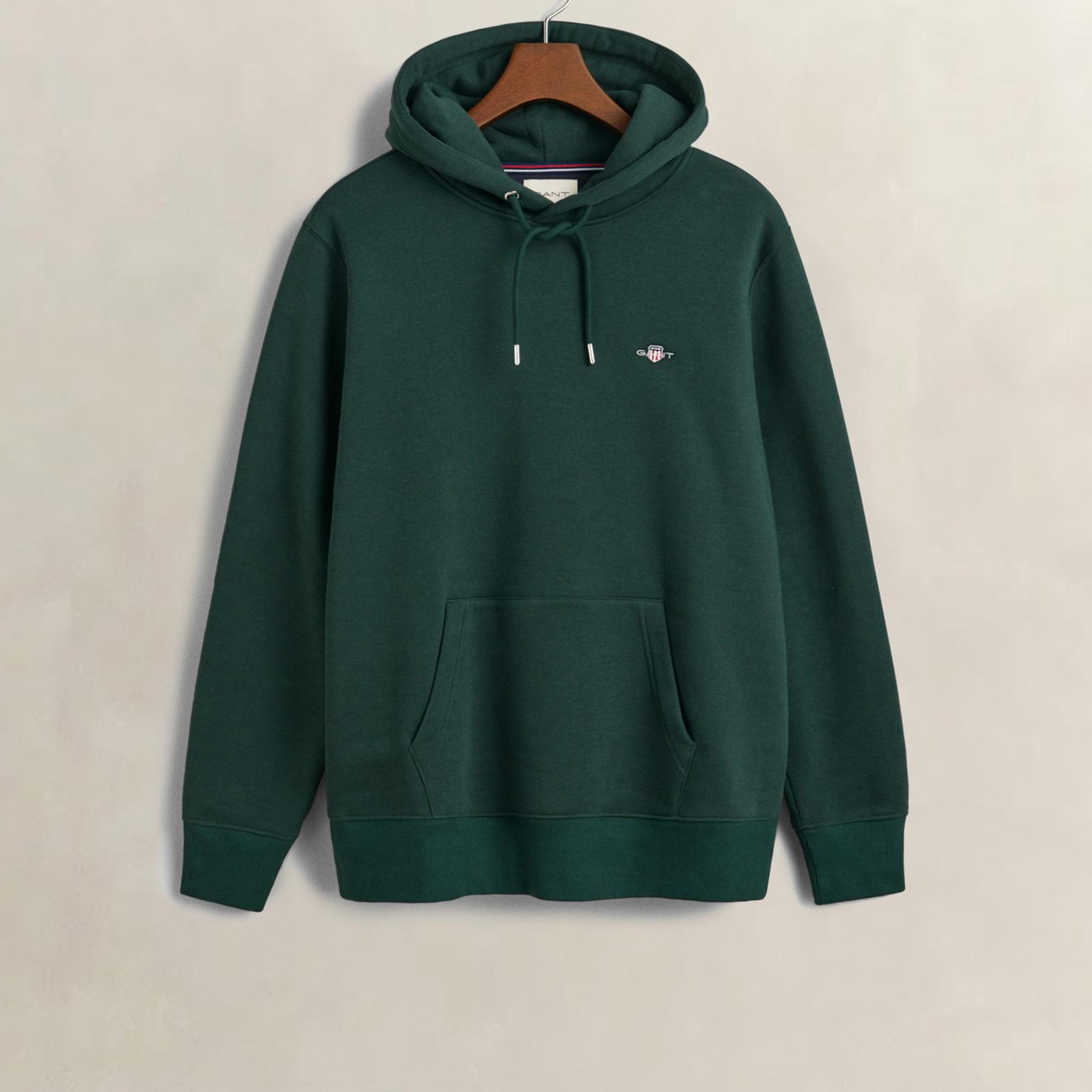 GANT Erkek Yeşil Regular Fit Kapüşonlu Sweatshirt