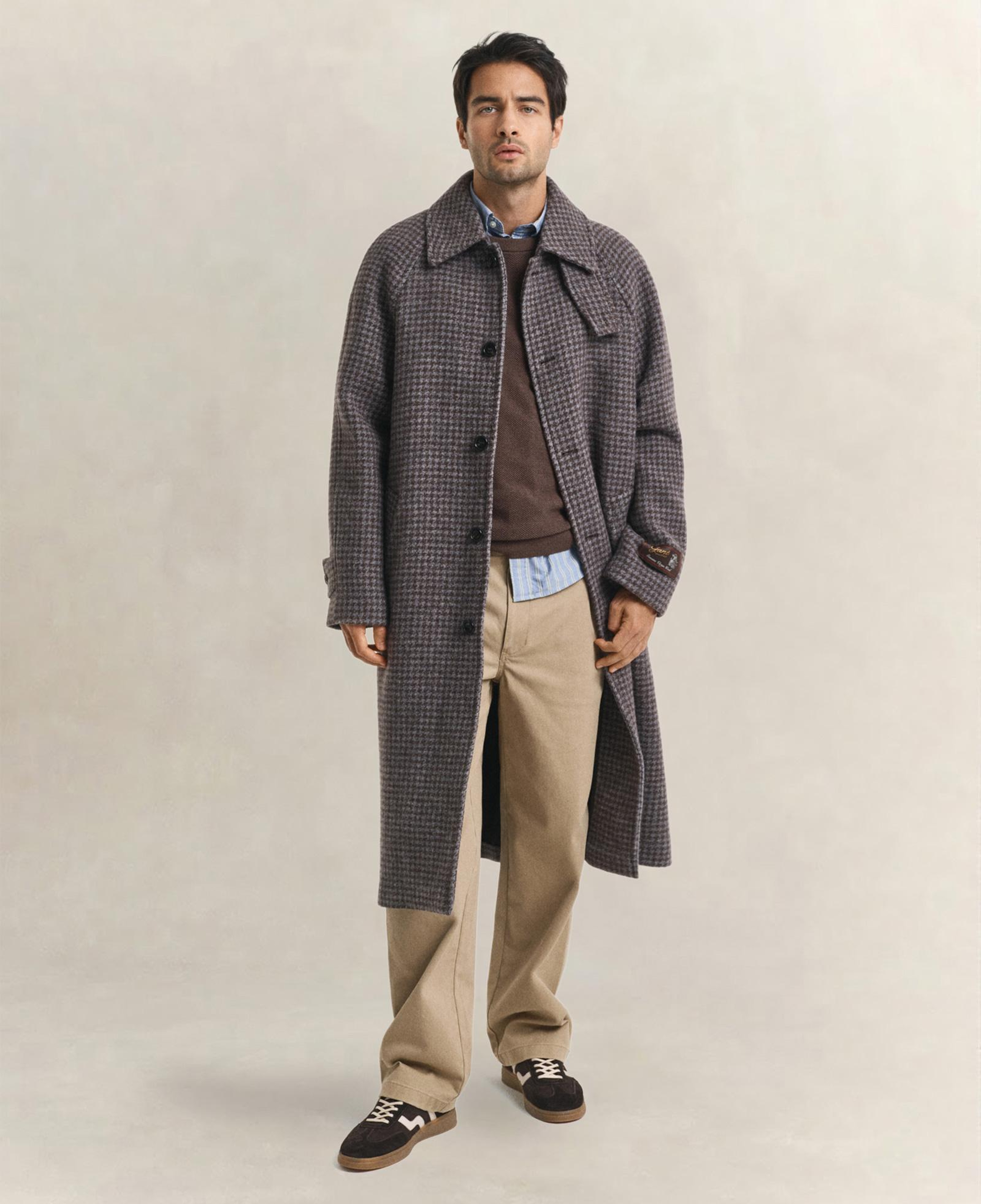 GANT Erkek Kahverengi Regular Fit Bisiklet Yaka Triko