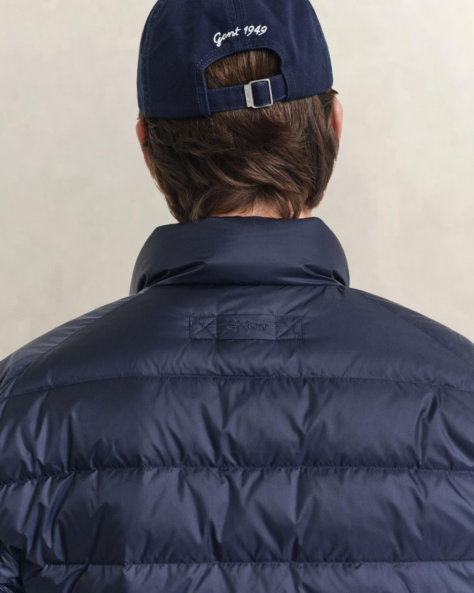 GANT Erkek Lacivert Regular Fit Dik Yaka Kaz Tüyü Mont