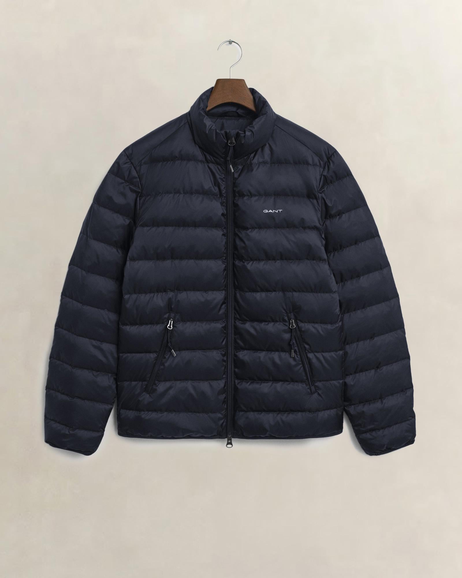GANT Erkek Lacivert Regular Fit Dik Yaka Kaz Tüyü Mont