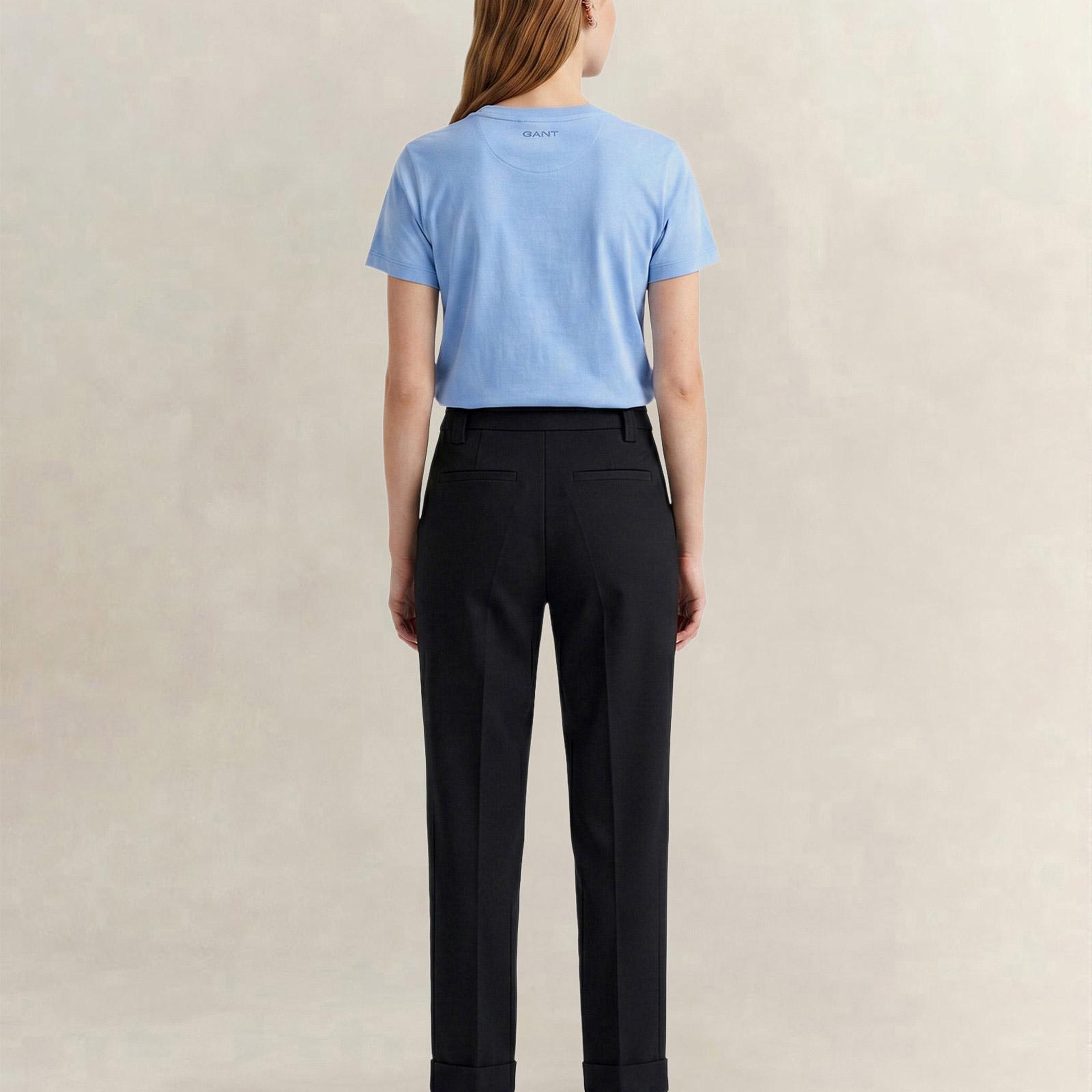 GANT Kadın Siyah Regular Fit Pantolon