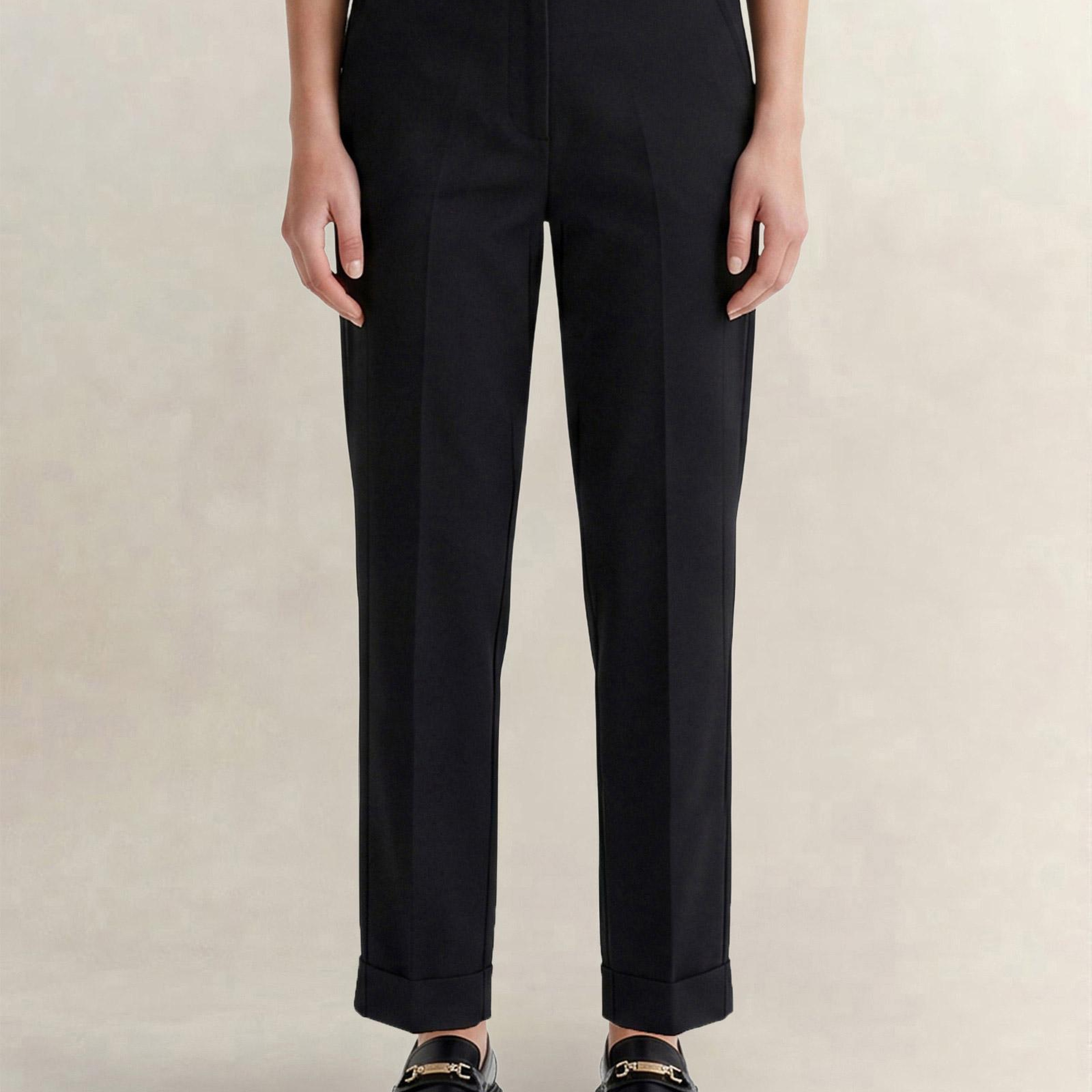 GANT Kadın Siyah Regular Fit Pantolon