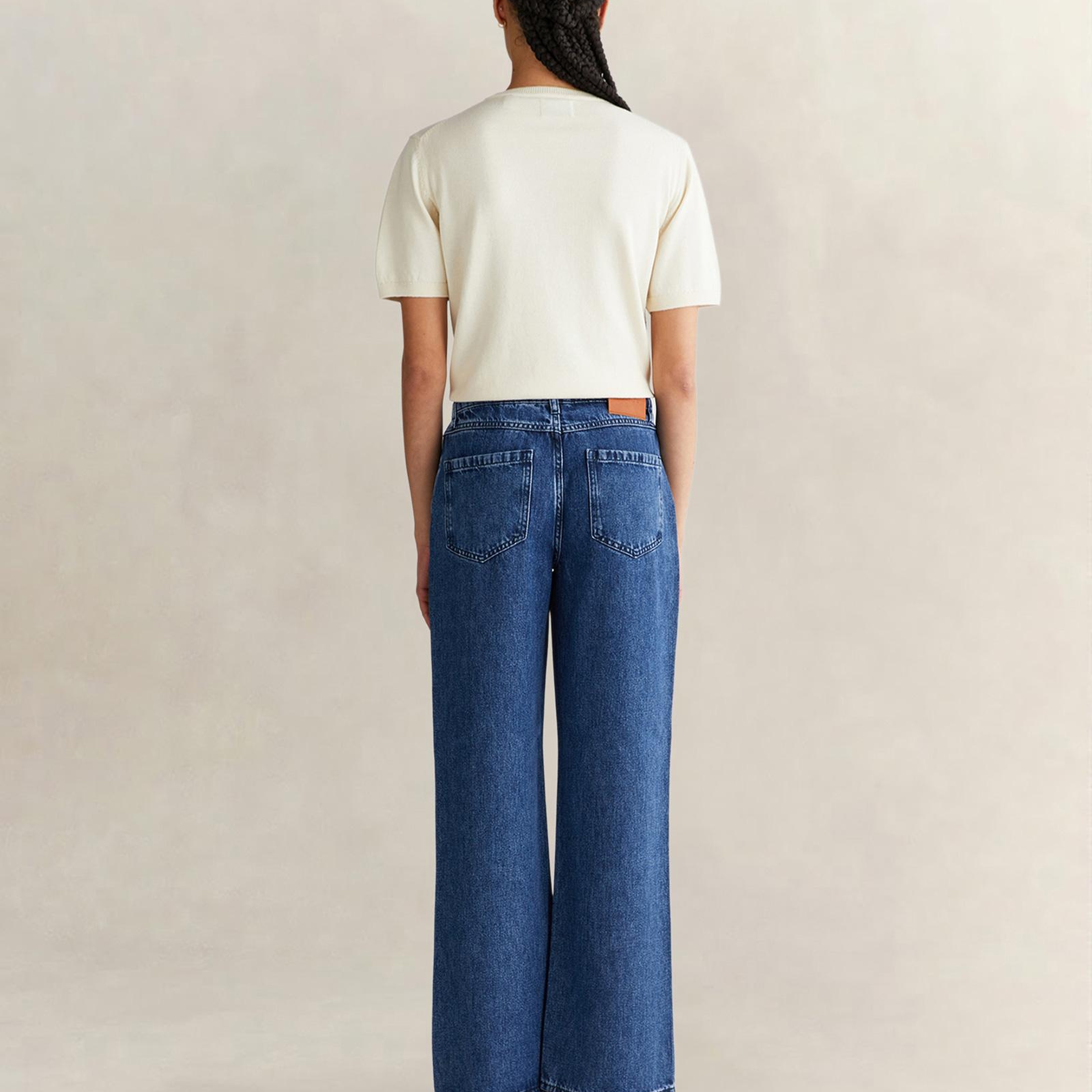 GANT Kadın Mavi Straight Fit Jean