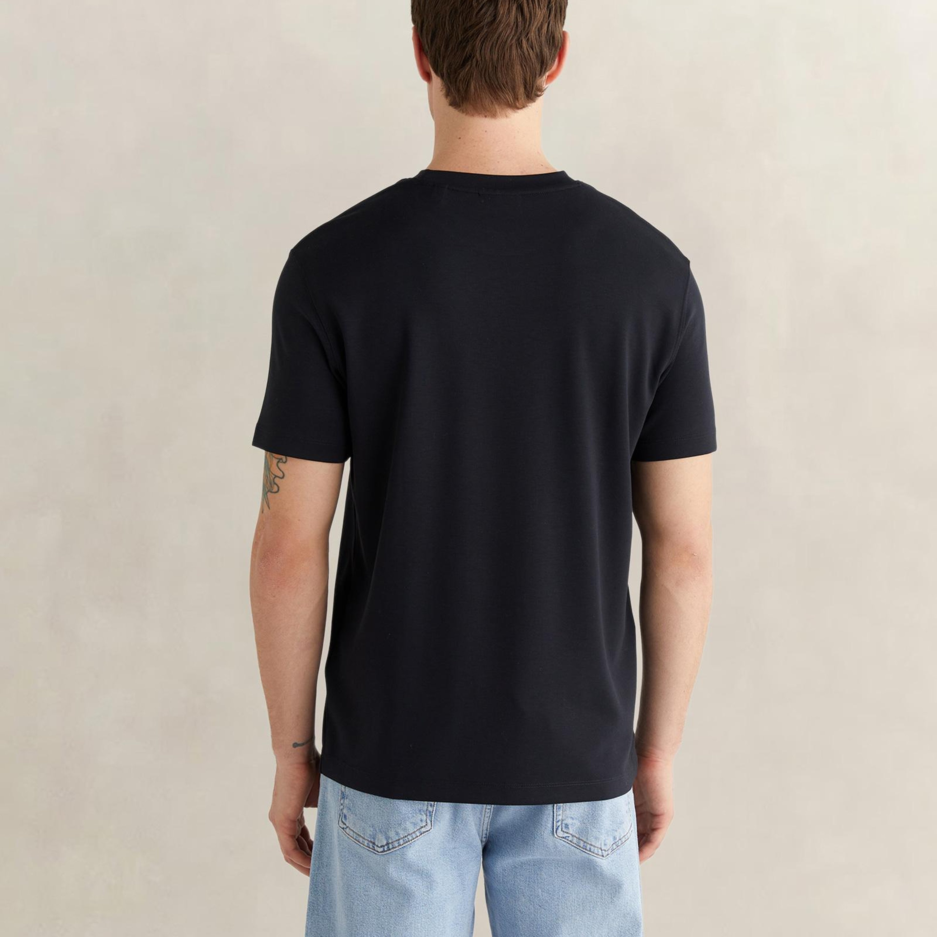 GANT Erkek Siyah Kısa Kollu T-Shirt