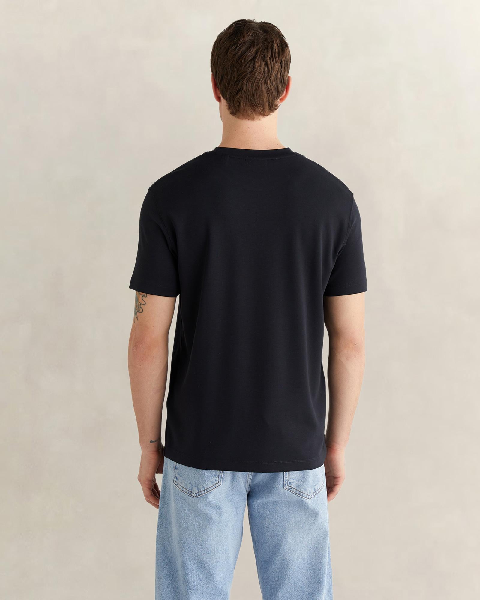 GANT Erkek Siyah Kısa Kollu T-Shirt