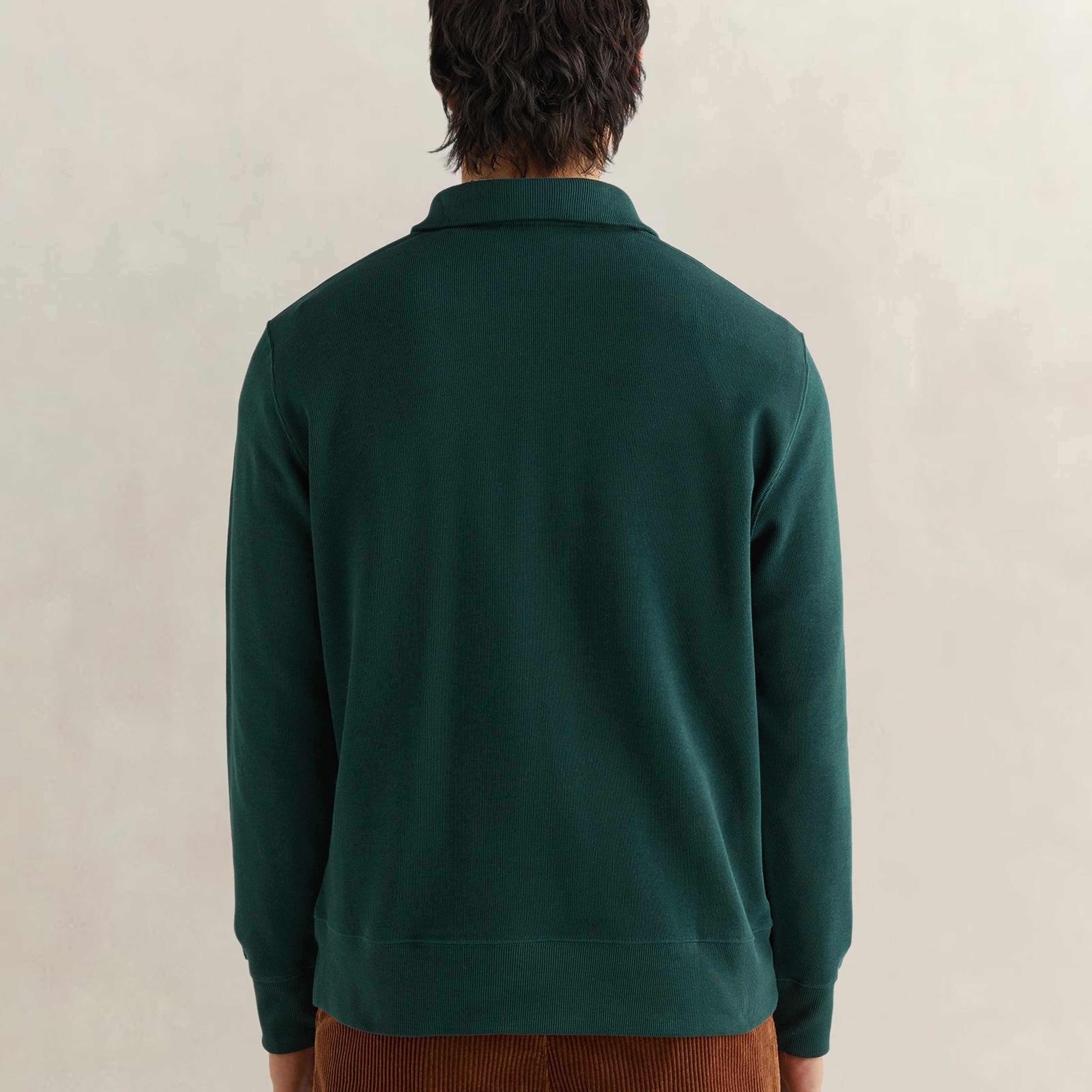 GANT Erkek Yeşil Regular Fit Yarım Fermuarlı Sweatshirt