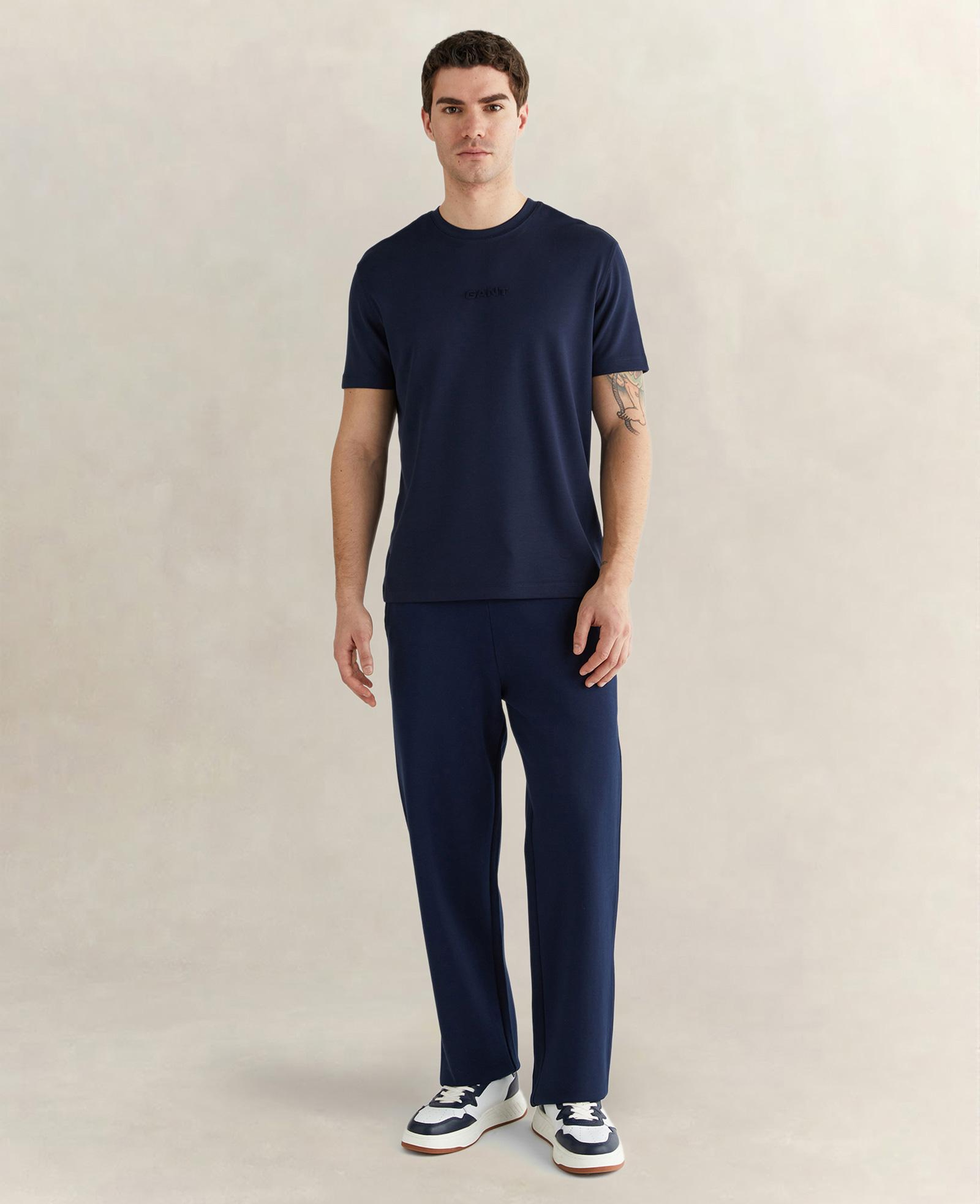 GANT Erkek Lacivert Kısa Kollu T-Shirt