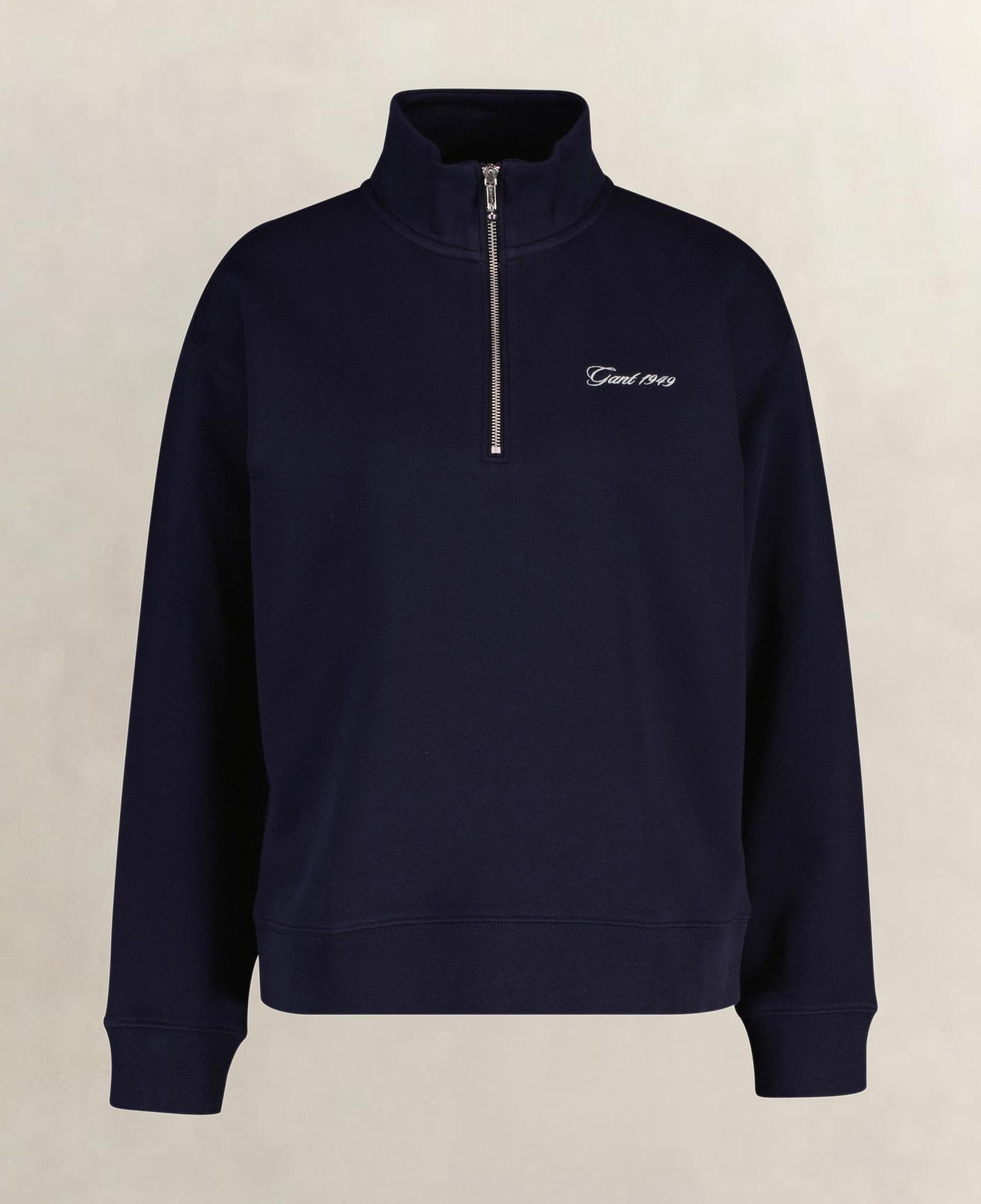 GANT Kadın Lacivert Yarım Fermuarlı Sweatshirt