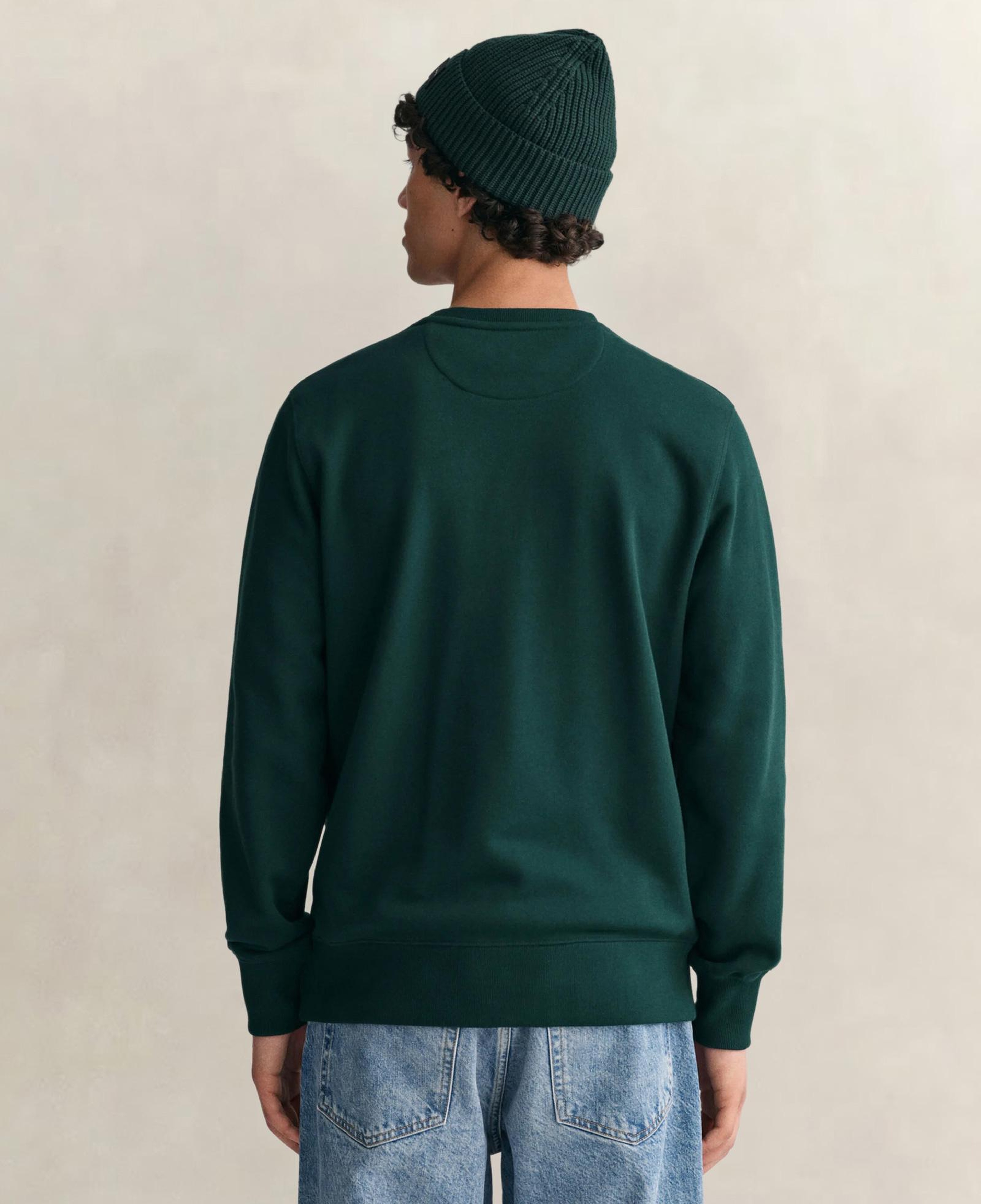 GANT Erkek Yeşil Regular Fit Bisiklet Yaka Sweatshirt