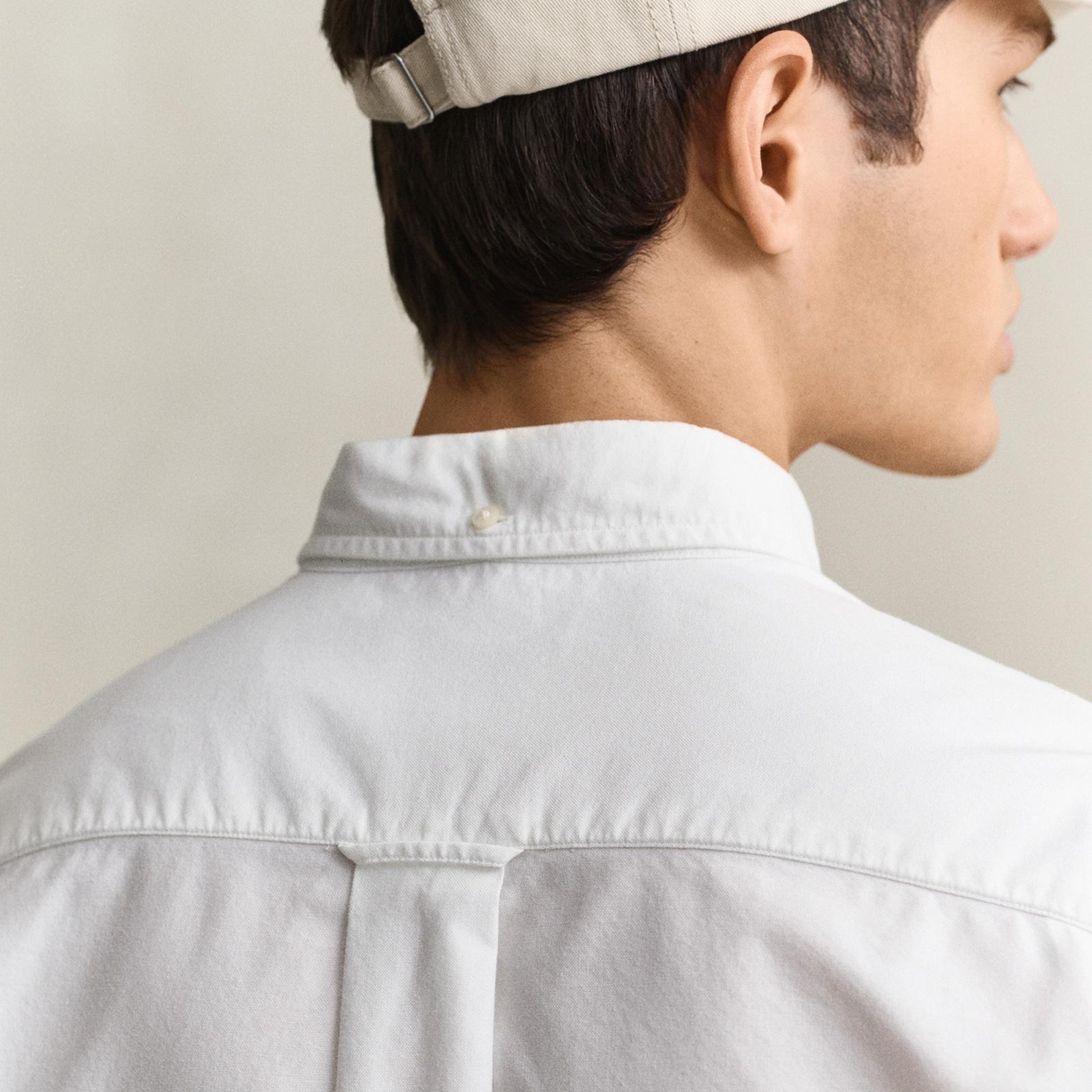 GANT Erkek Beyaz Regular Fit Oxford Gömlek