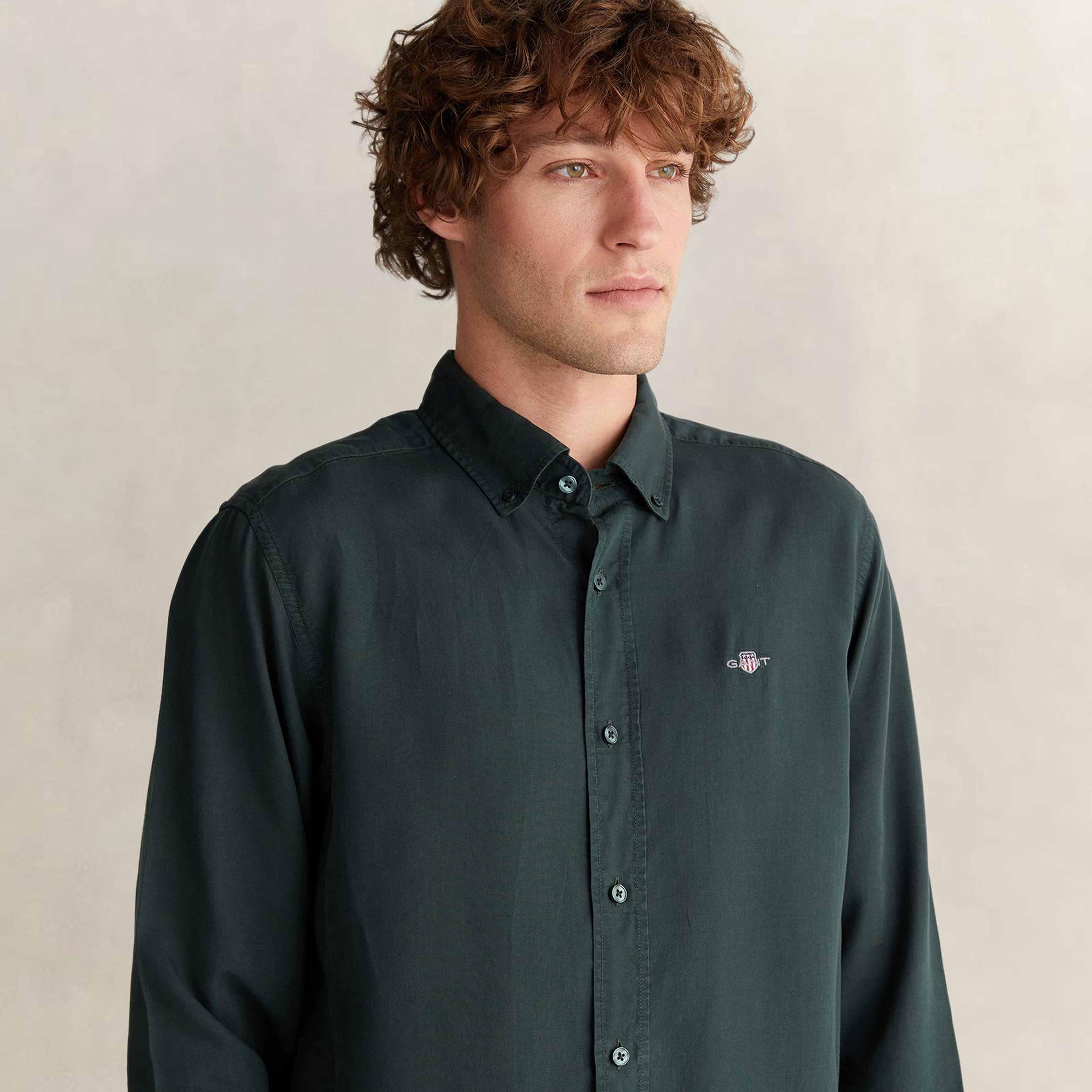 GANT Erkek Regular Fit Yeşil Gömlek