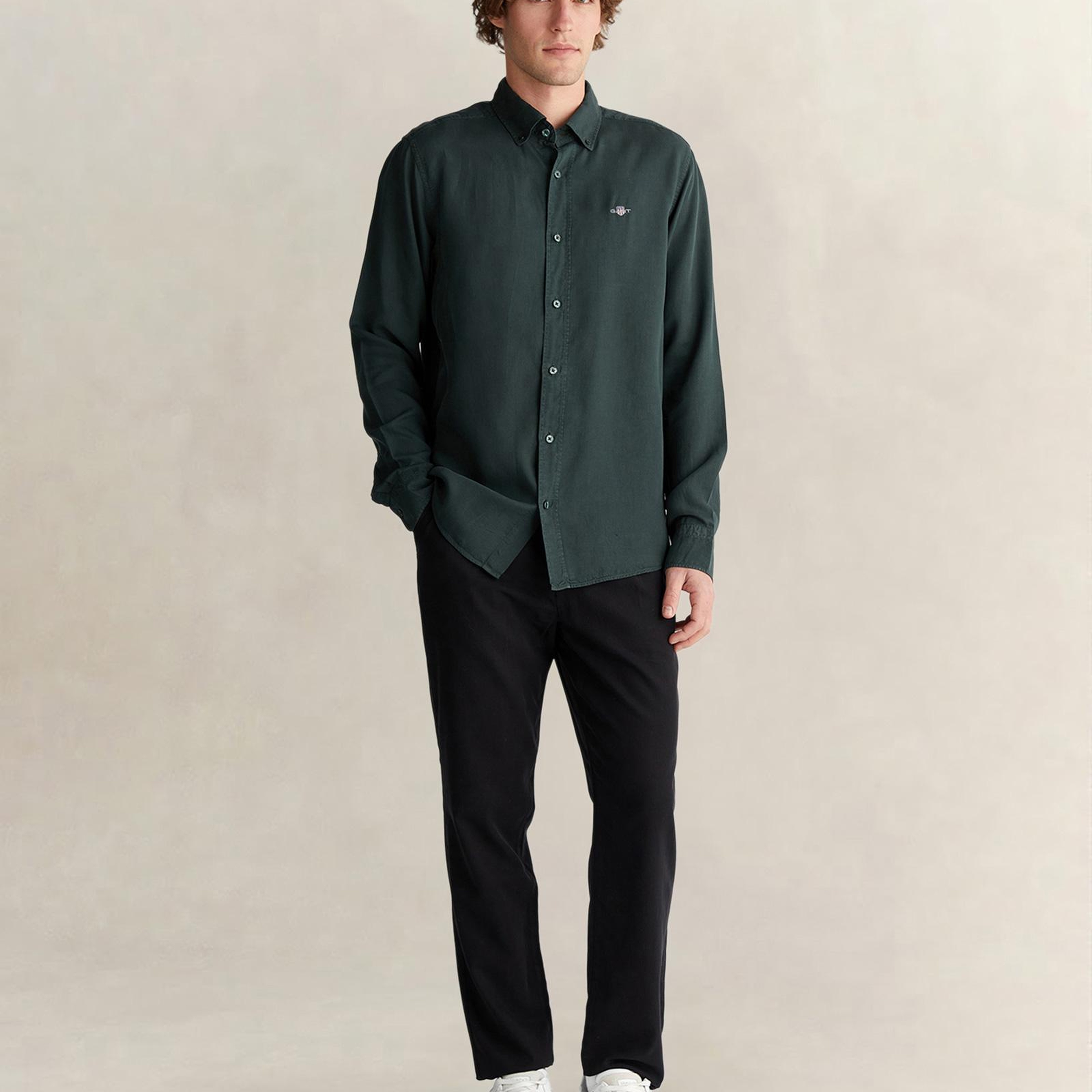 GANT Erkek Regular Fit Yeşil Gömlek