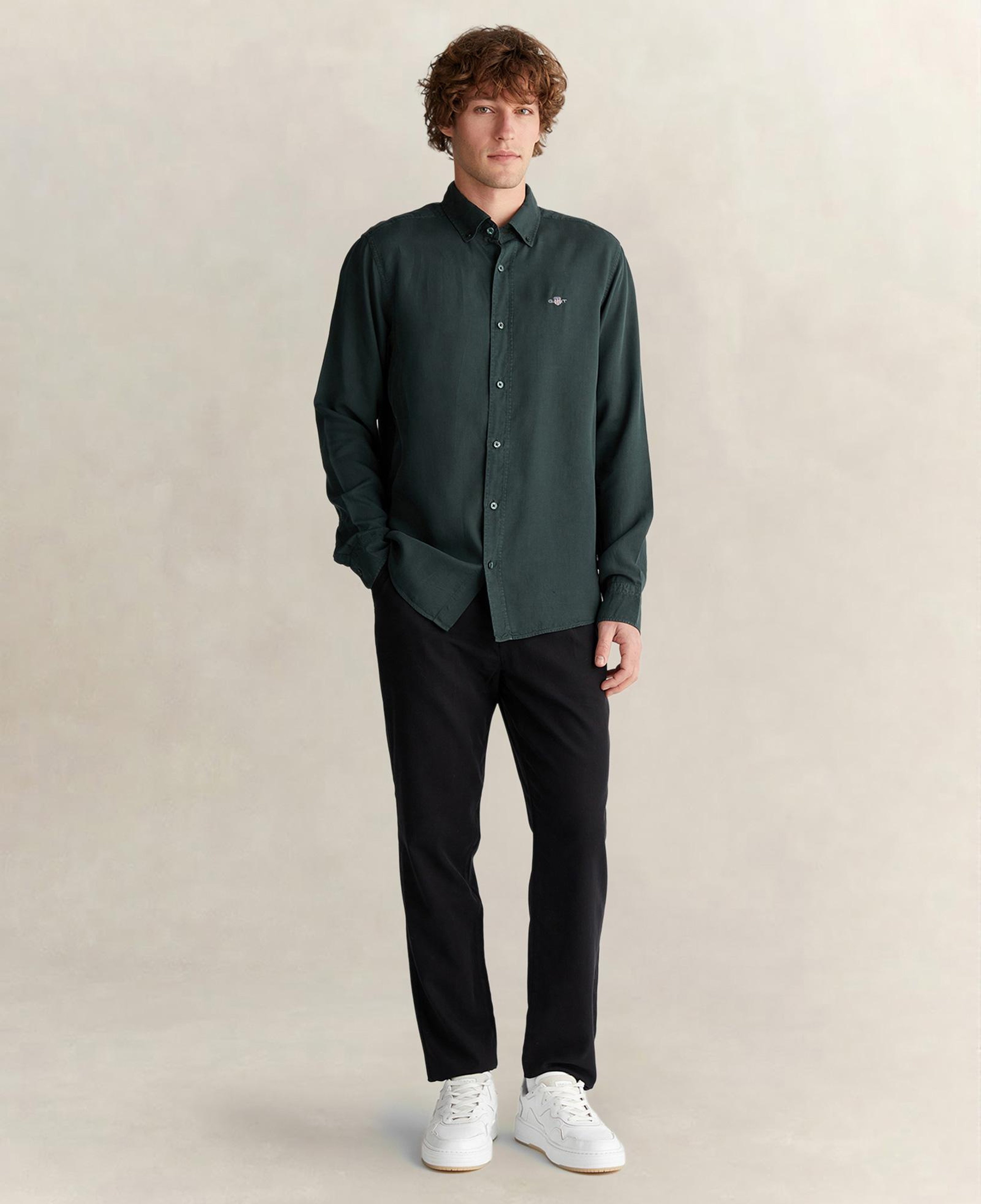 GANT Erkek Regular Fit Yeşil Gömlek