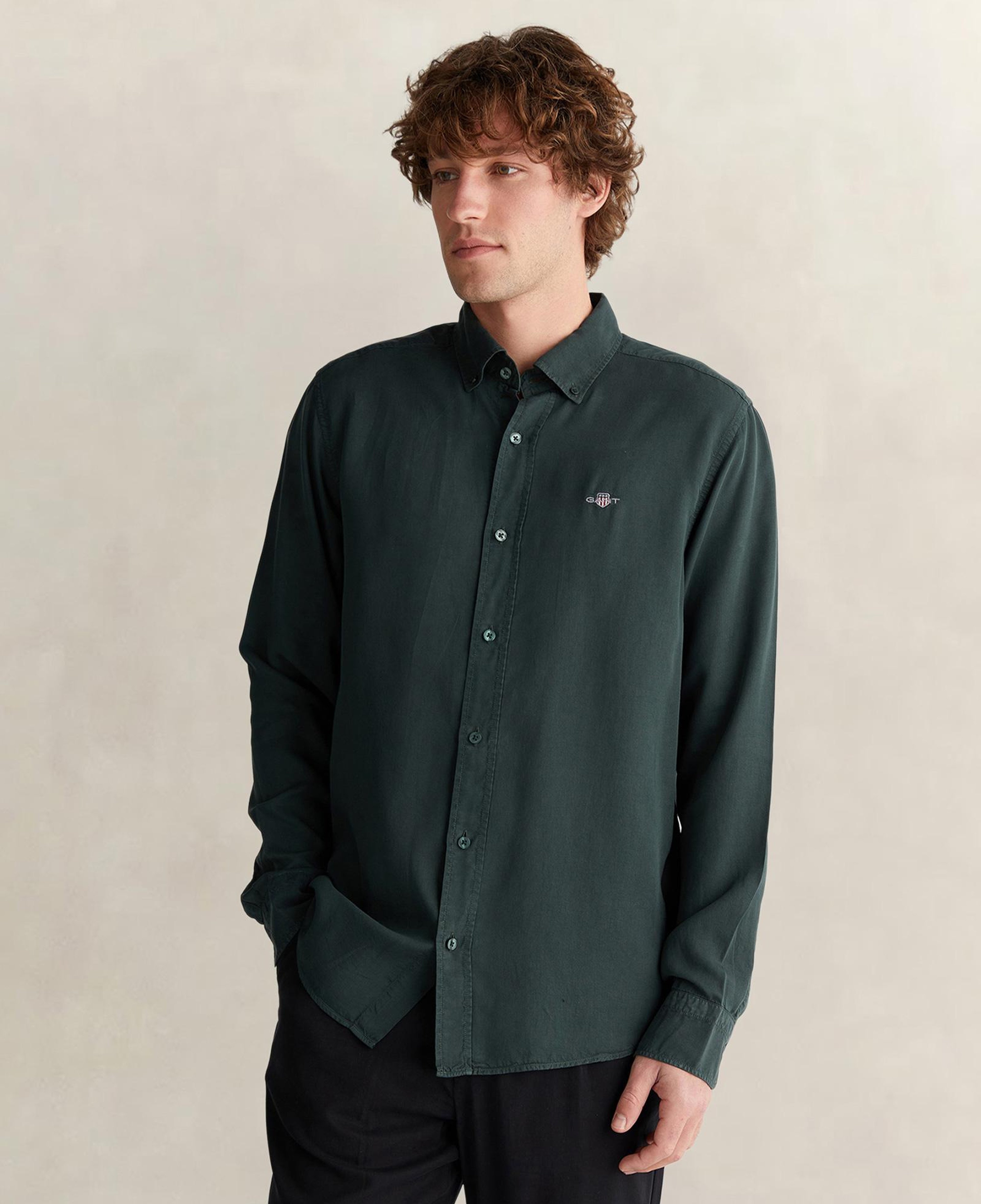 GANT Erkek Regular Fit Yeşil Gömlek