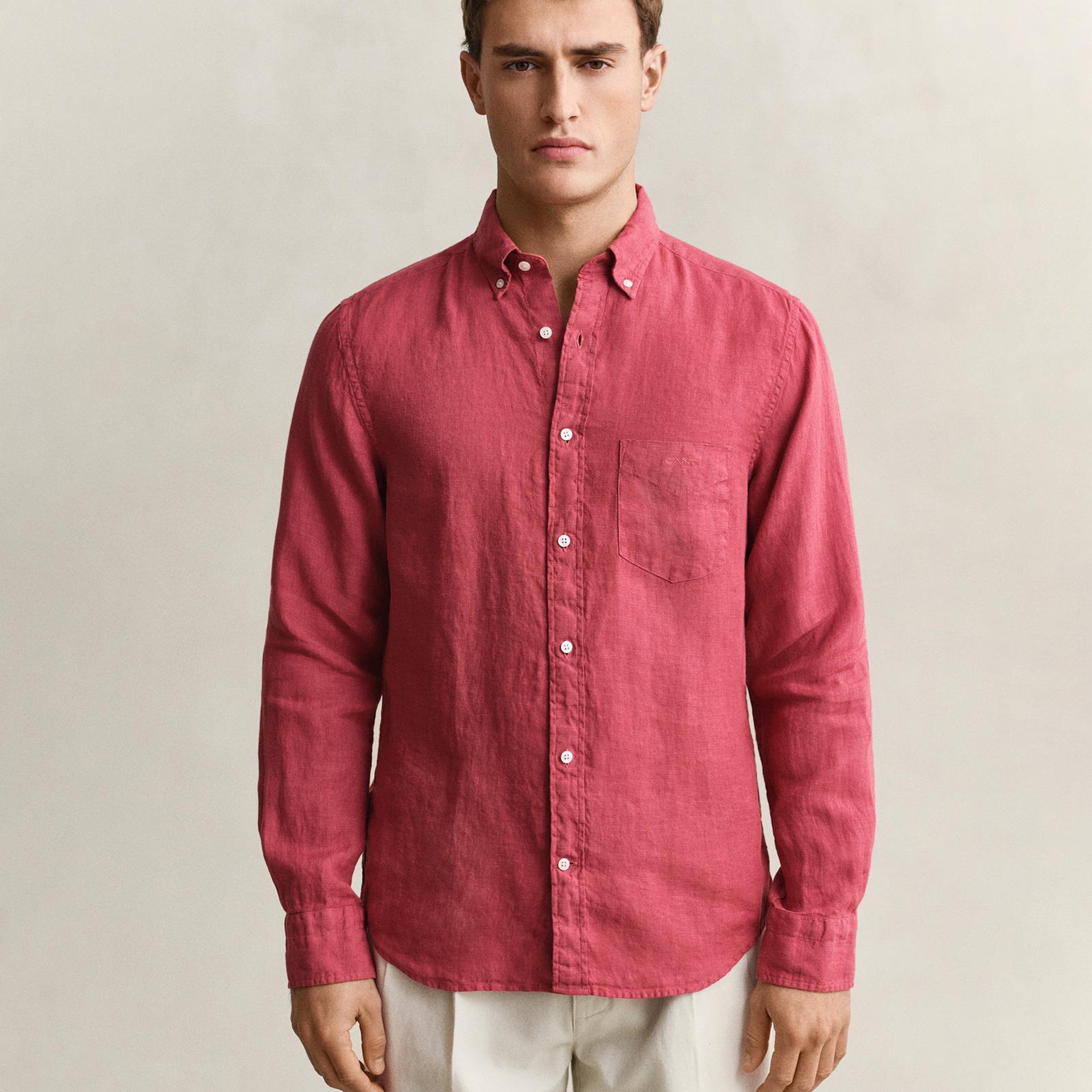 GANT Erkek Pembe Regular Fit Gömlek