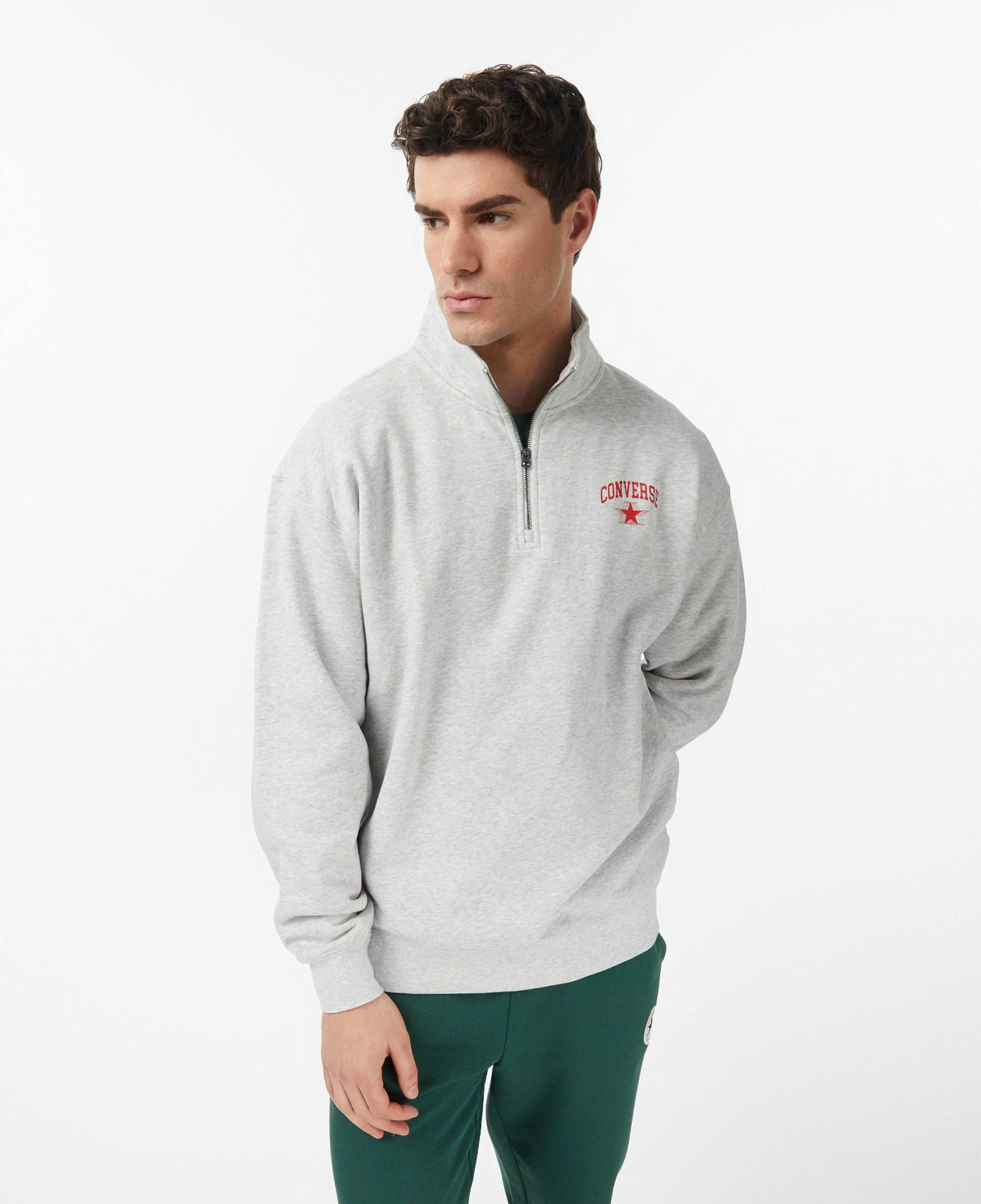 Converse Erkek Gri Sweatshirt