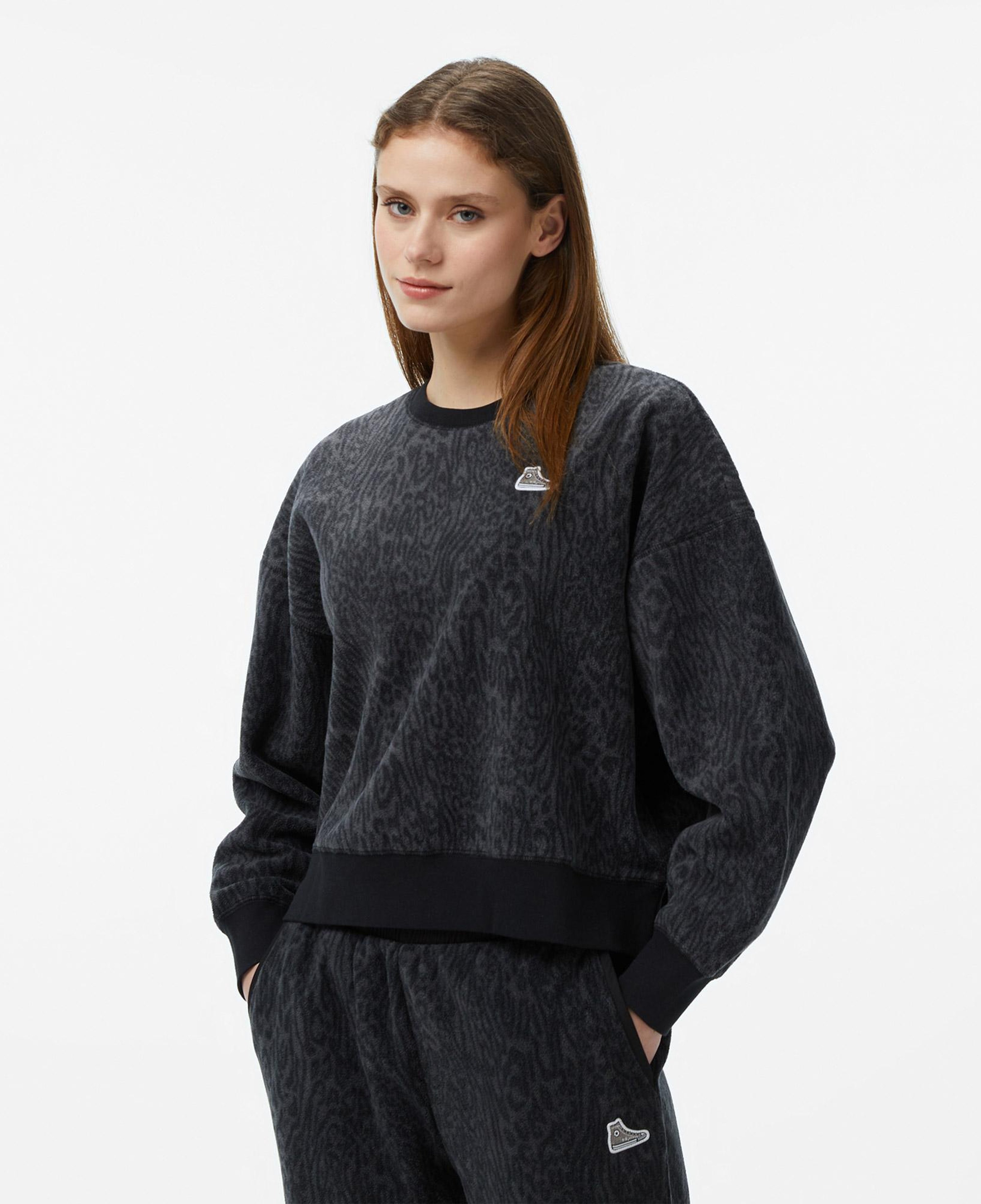 Converse Kadın Siyah Sweatshirt