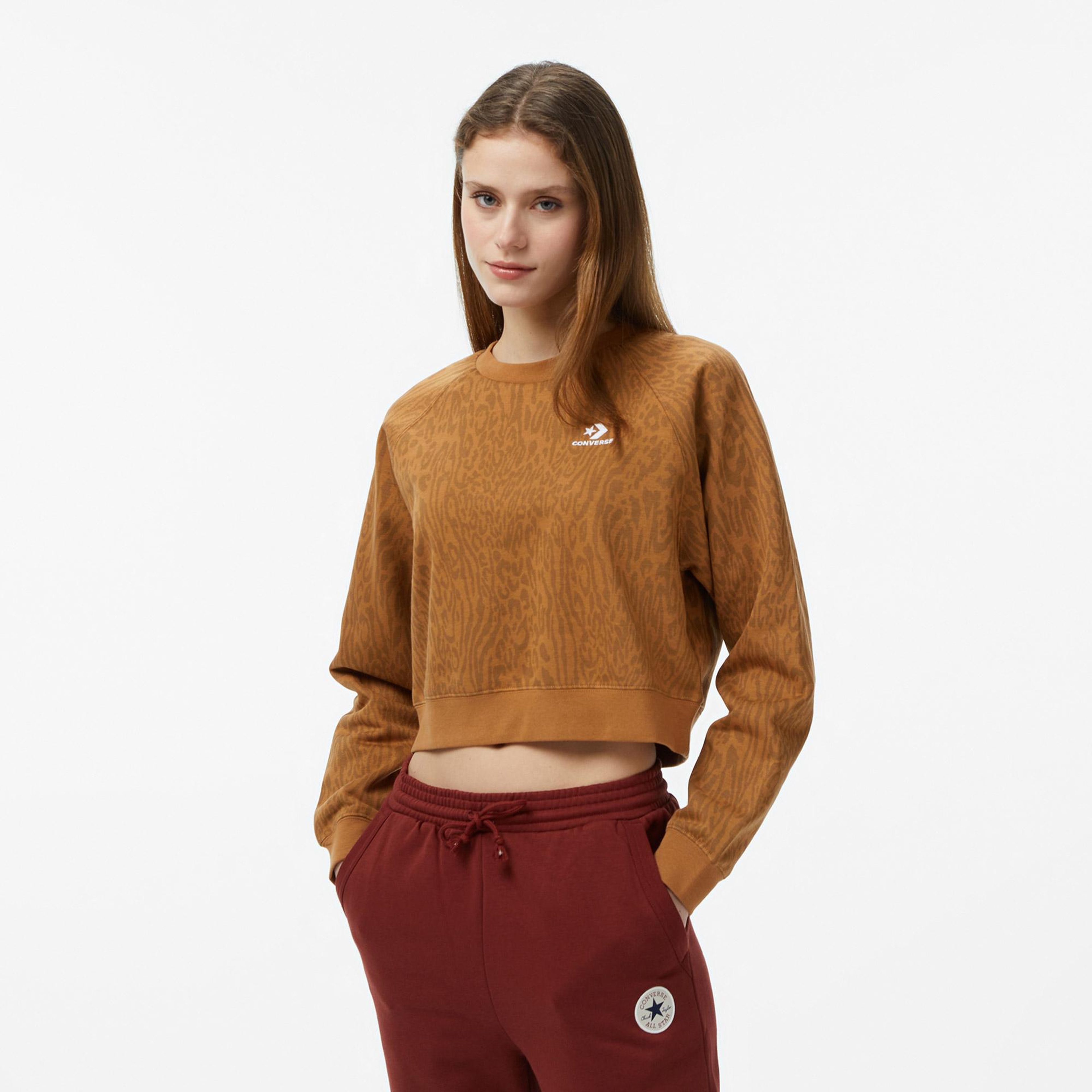 Converse Kadın Kahverengi Sweatshirt