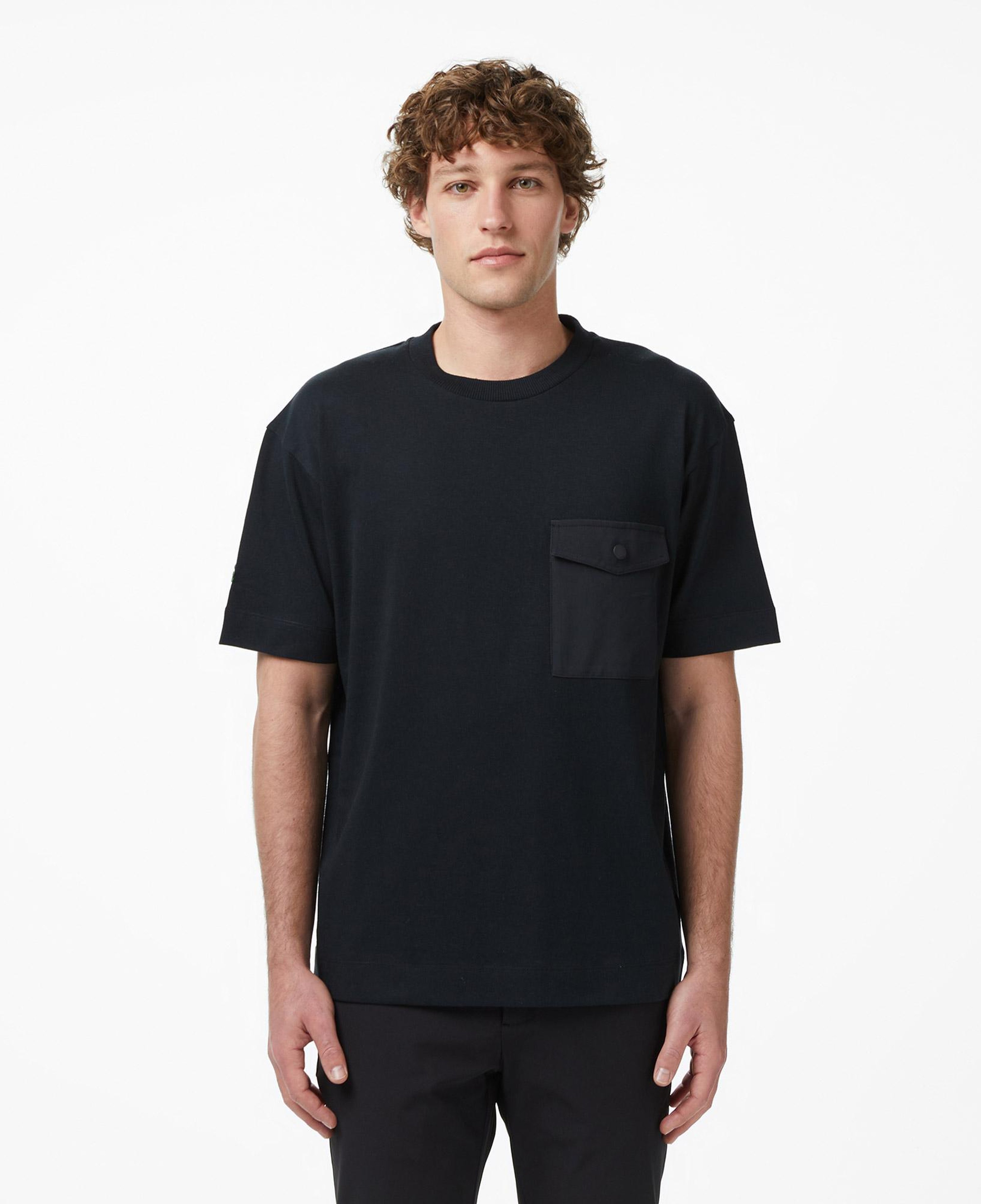 Lacoste Erkek Relaxed Fit Bisiklet Yaka Siyah T-Shirt