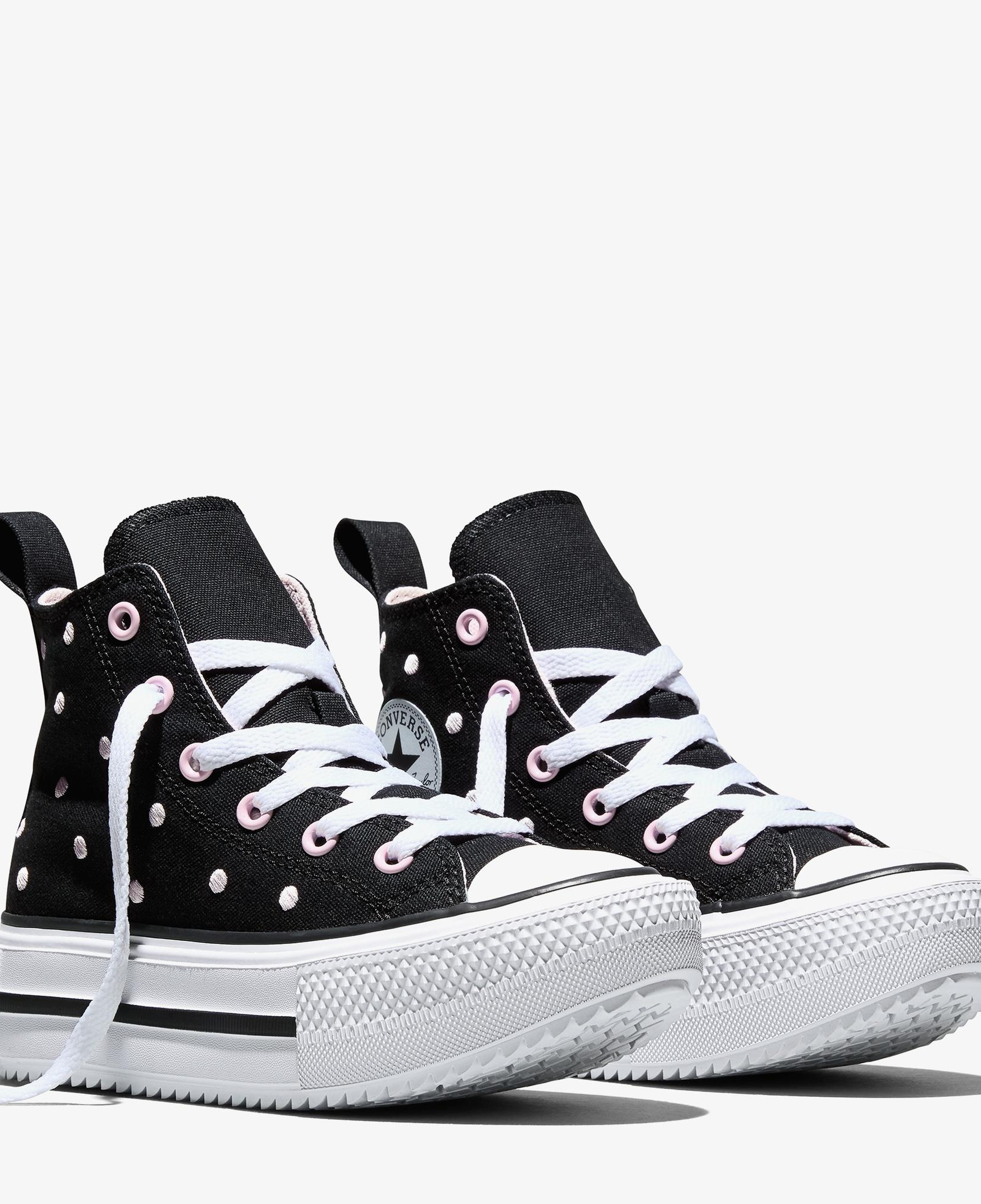 Converse Chuck Taylor All Star Lift Double Stack Çocuk Siyah Sneaker