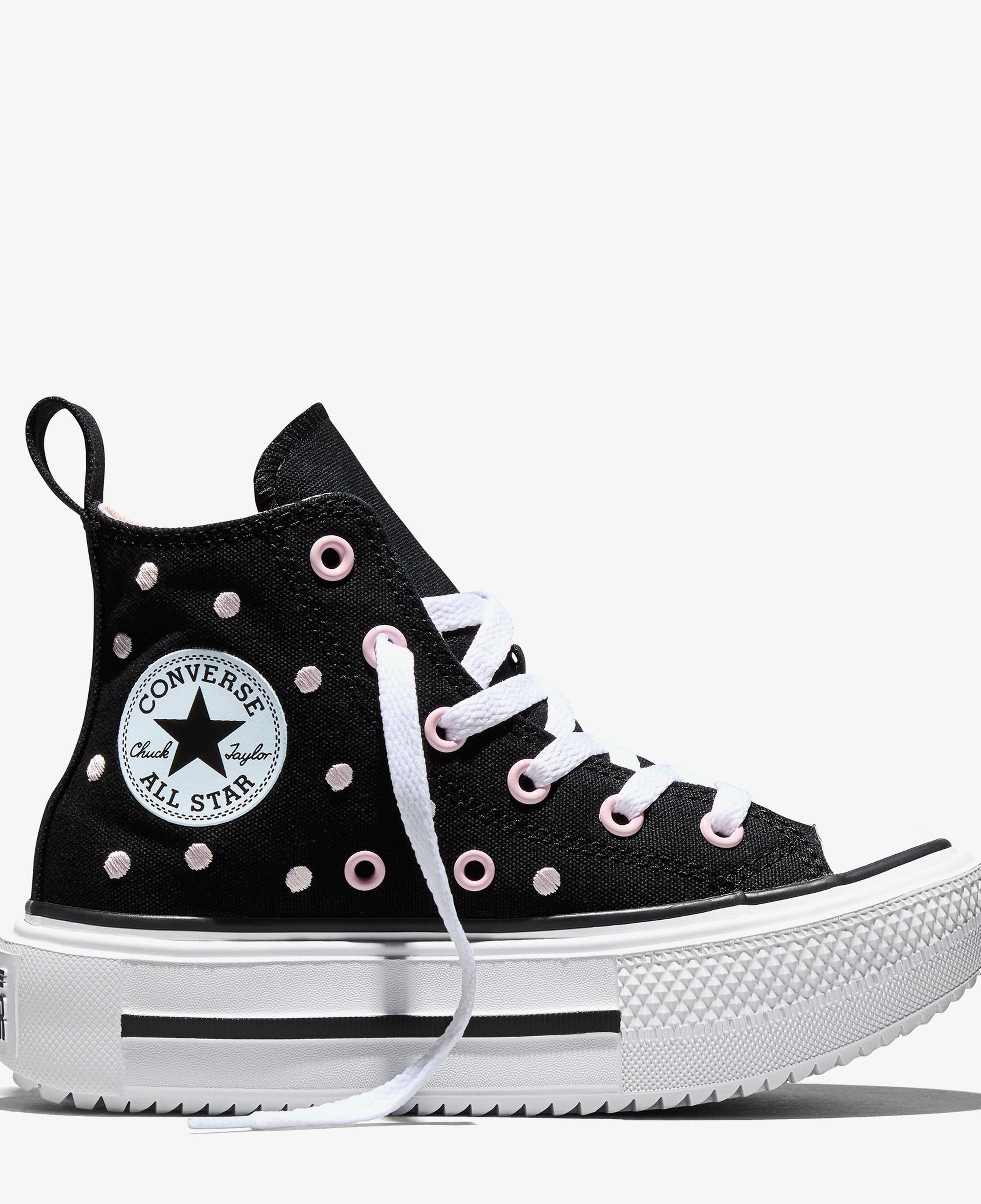 Converse Chuck Taylor All Star Lift Double Stack Çocuk Siyah Sneaker