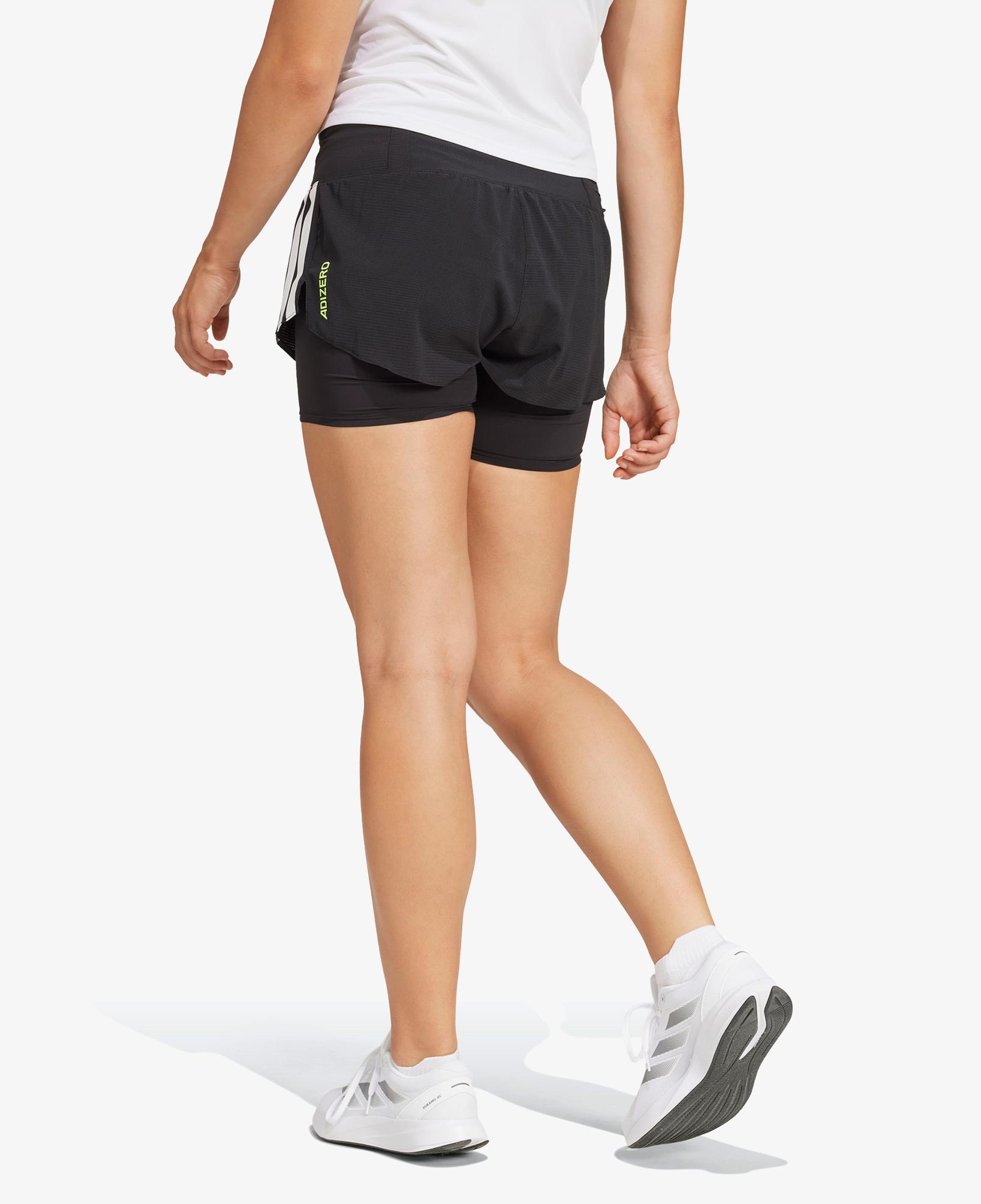 adidas Adizero Running 2in1 Gel Kadın Siyah Koşu Şortu