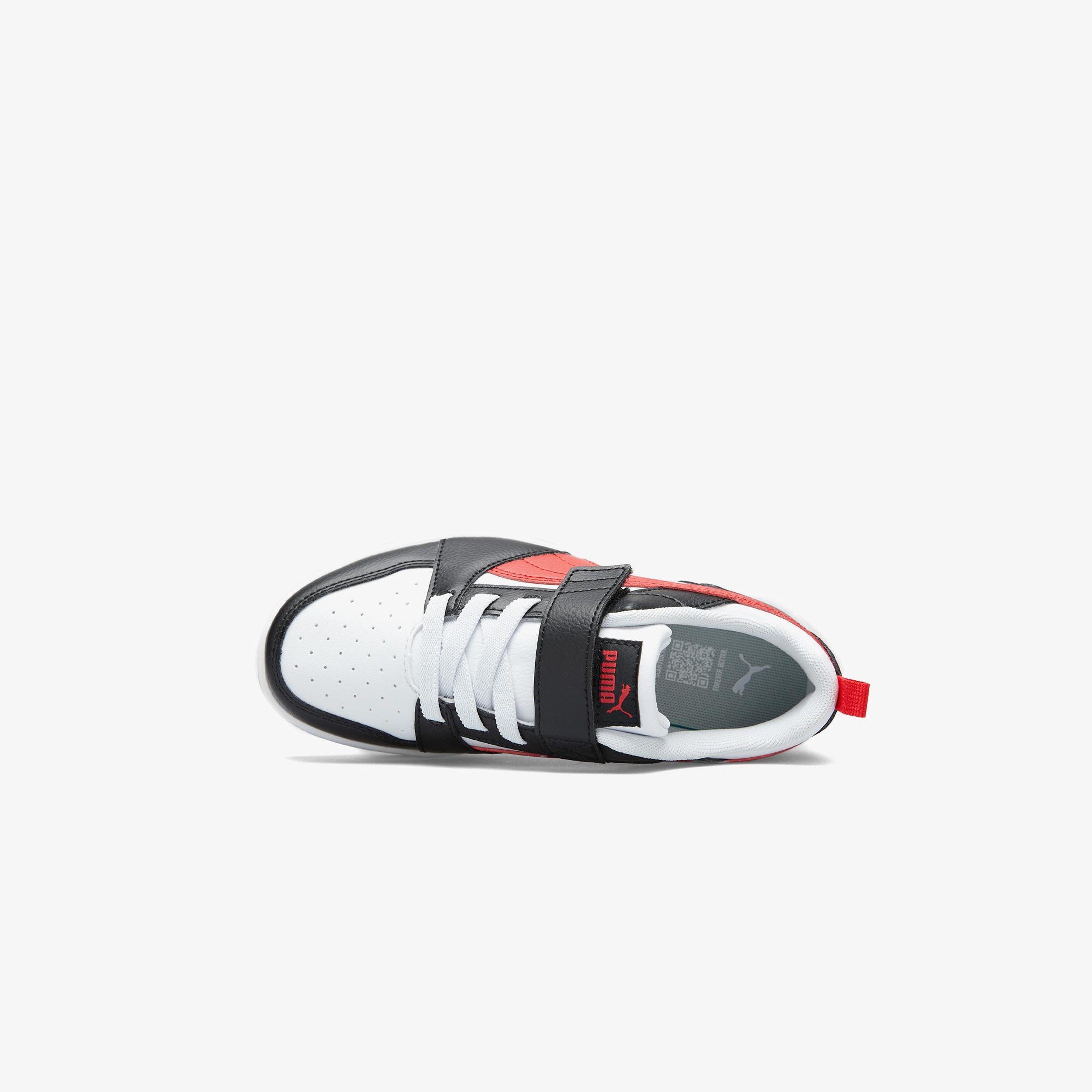 Puma Rebound V6 Low Çocuk Beyaz Spor Ayakkabı