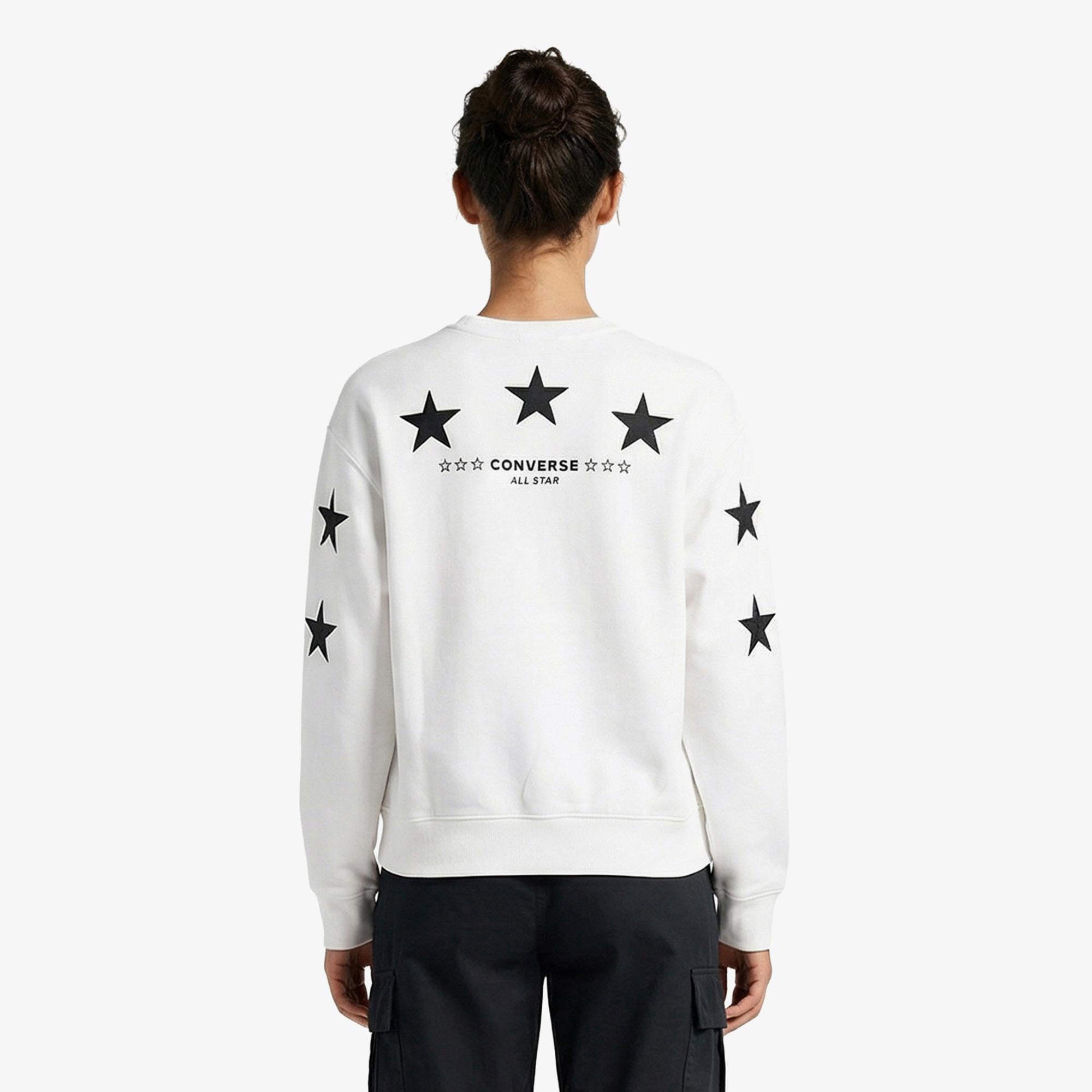Converse Kadın Beyaz Sweatshirt