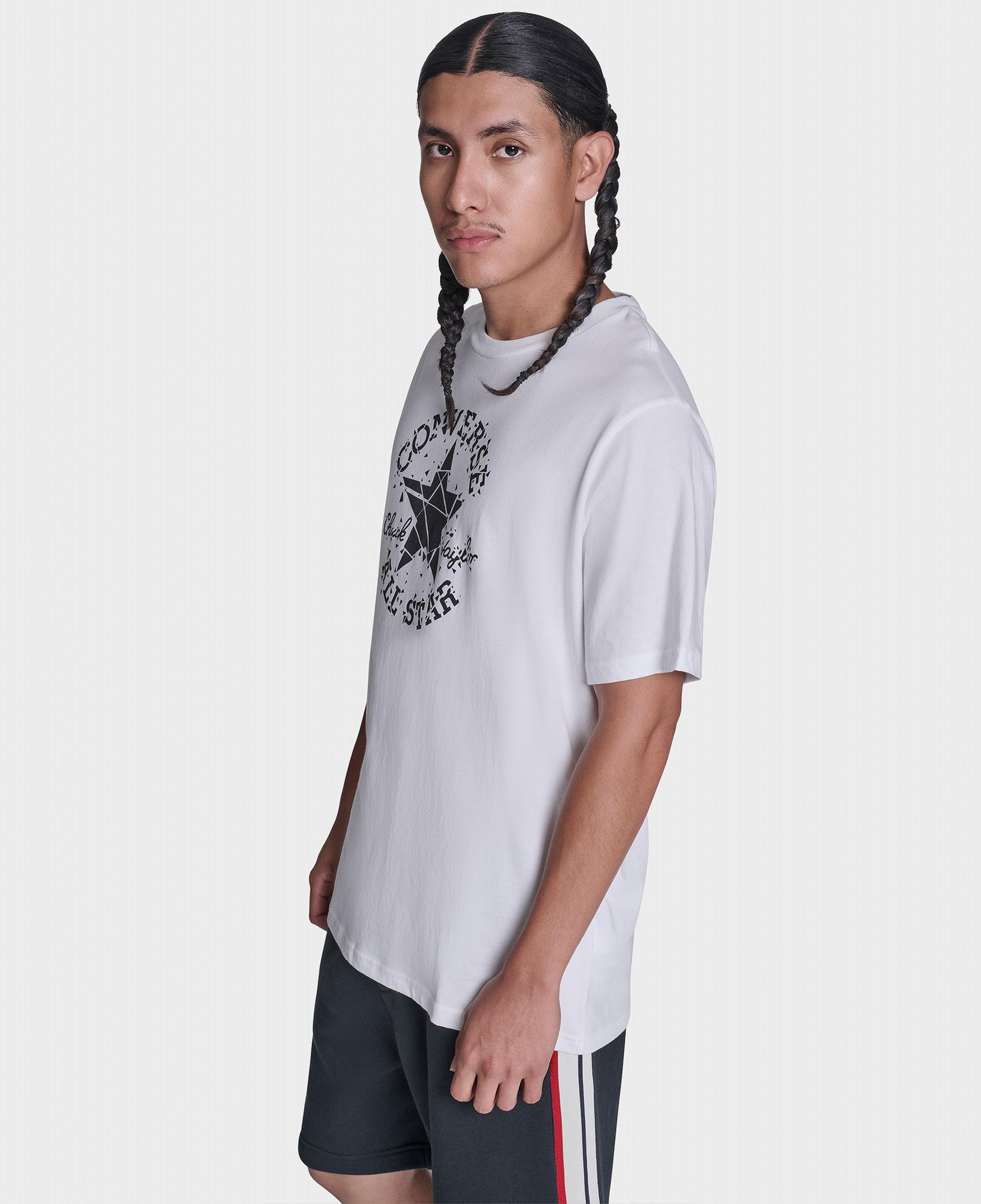 Converse Erkek Beyaz Kırık Bardak Logolu T-Shirt
