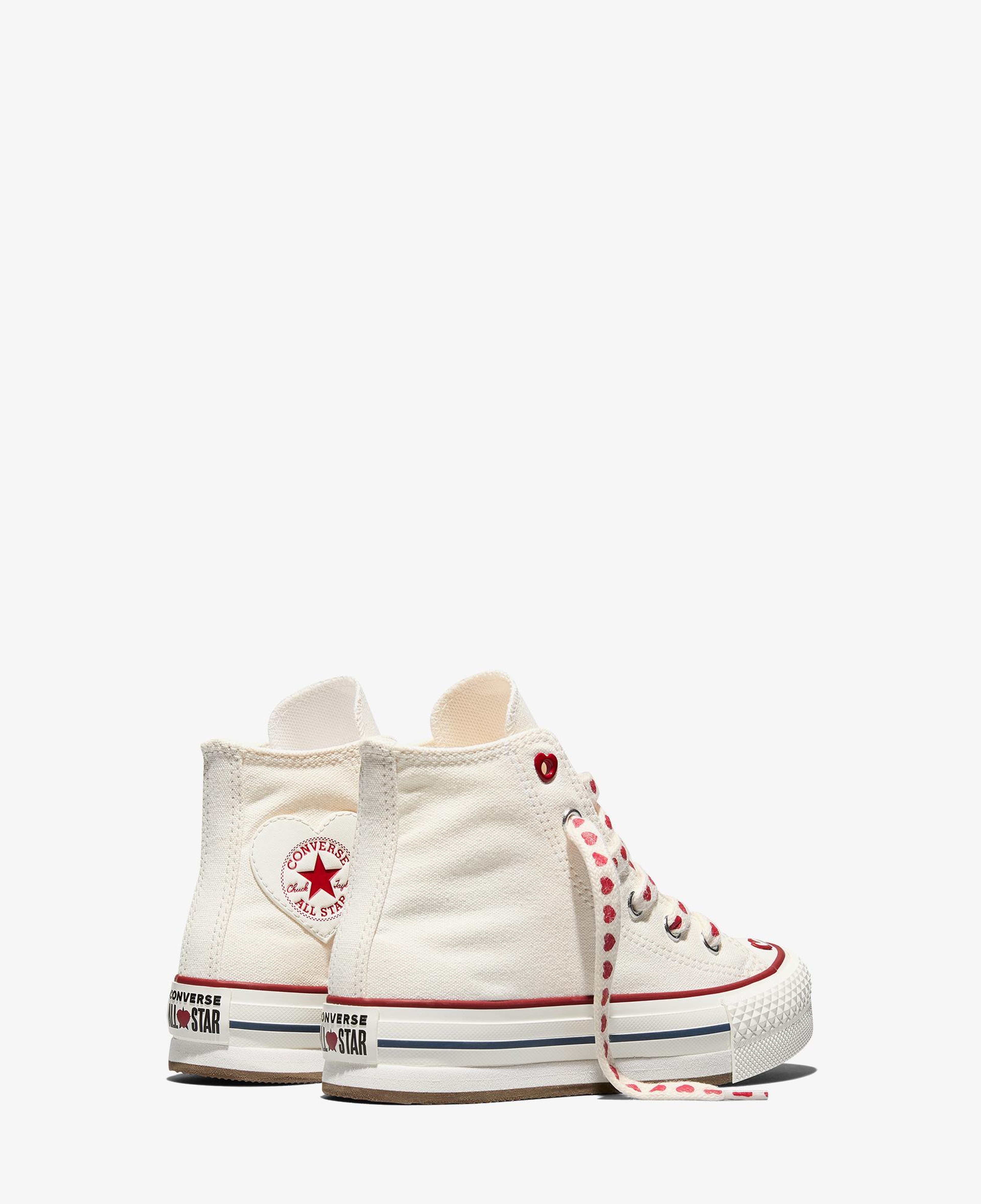 Converse Chucks In Love Chuck Taylor All Star EVA Lift Çocuk Krem Sneaker