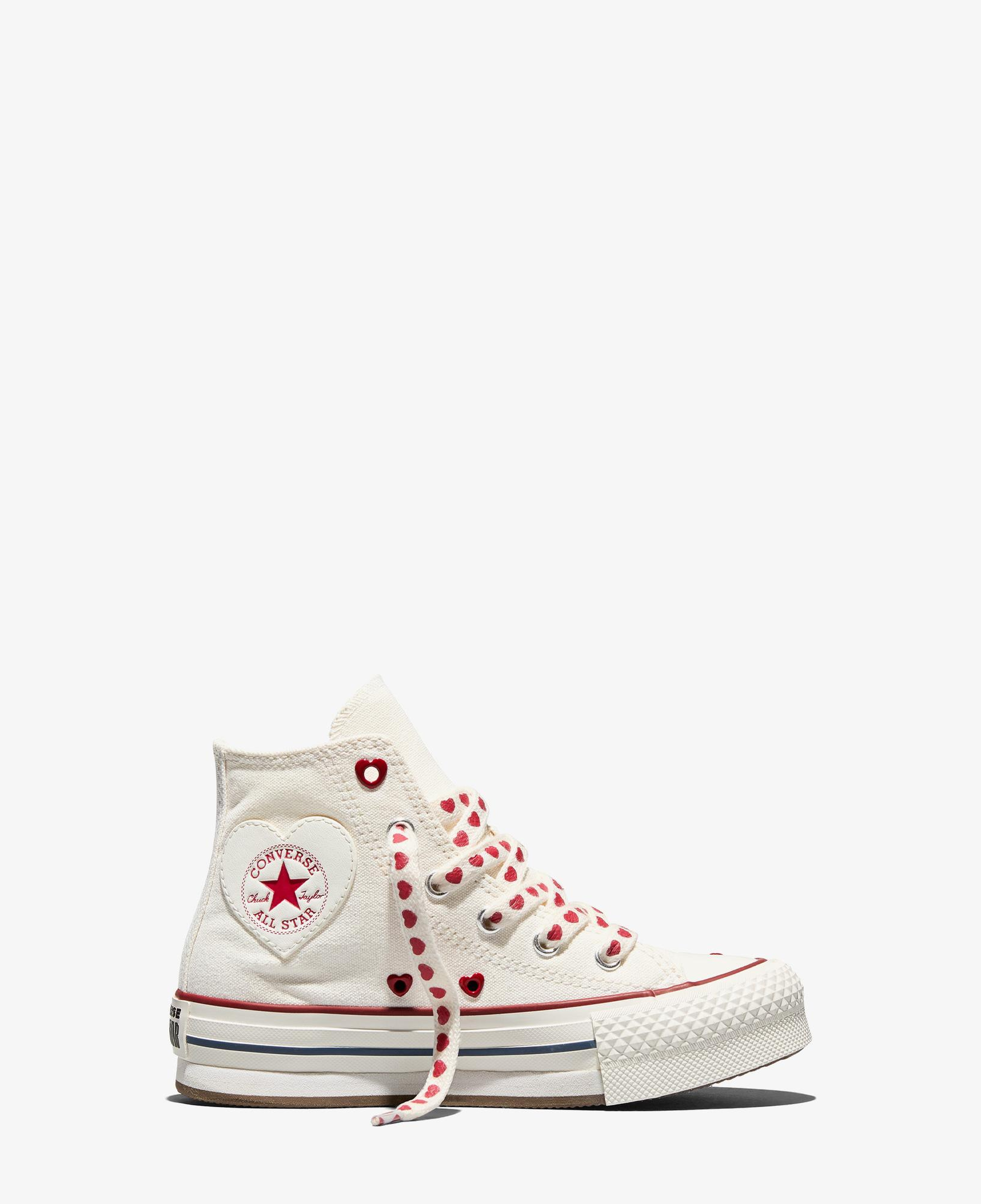 Converse Chucks In Love Chuck Taylor All Star EVA Lift Çocuk Krem Sneaker