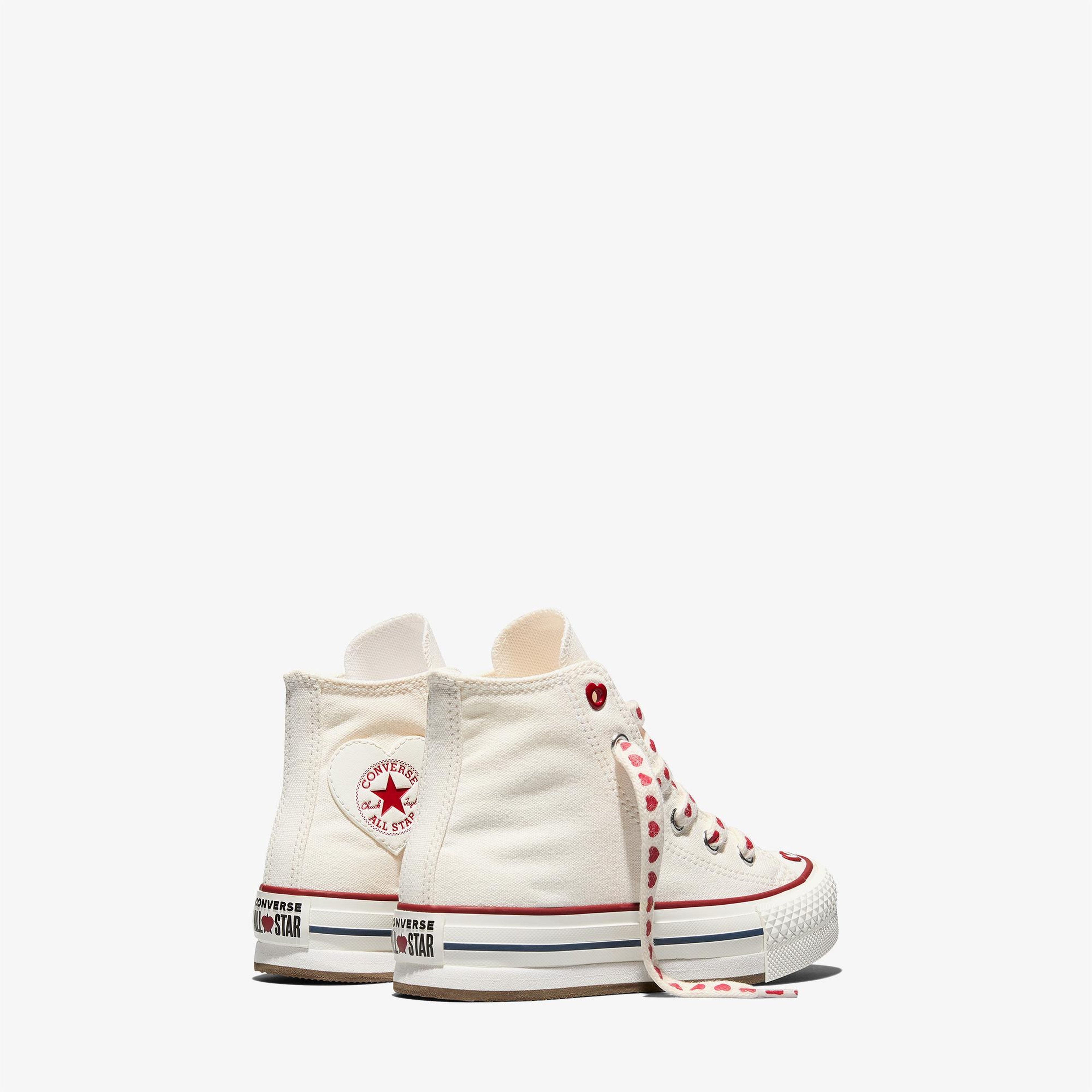 Converse Chucks In Love Chuck Taylor All Star EVA Lift Çocuk Krem Sneaker