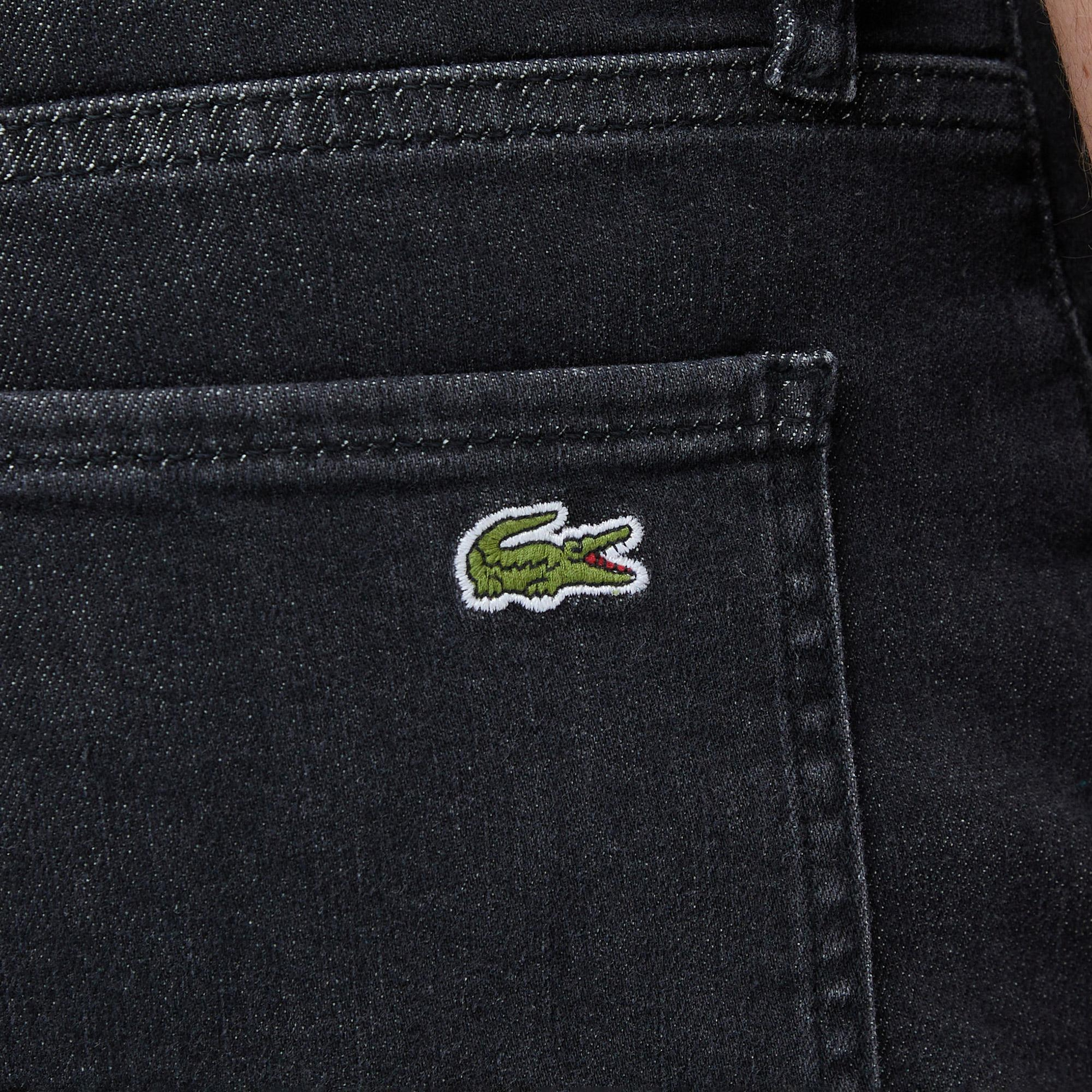 Lacoste Erkek Slim Fit Koyu Mavi Jean Pantolon