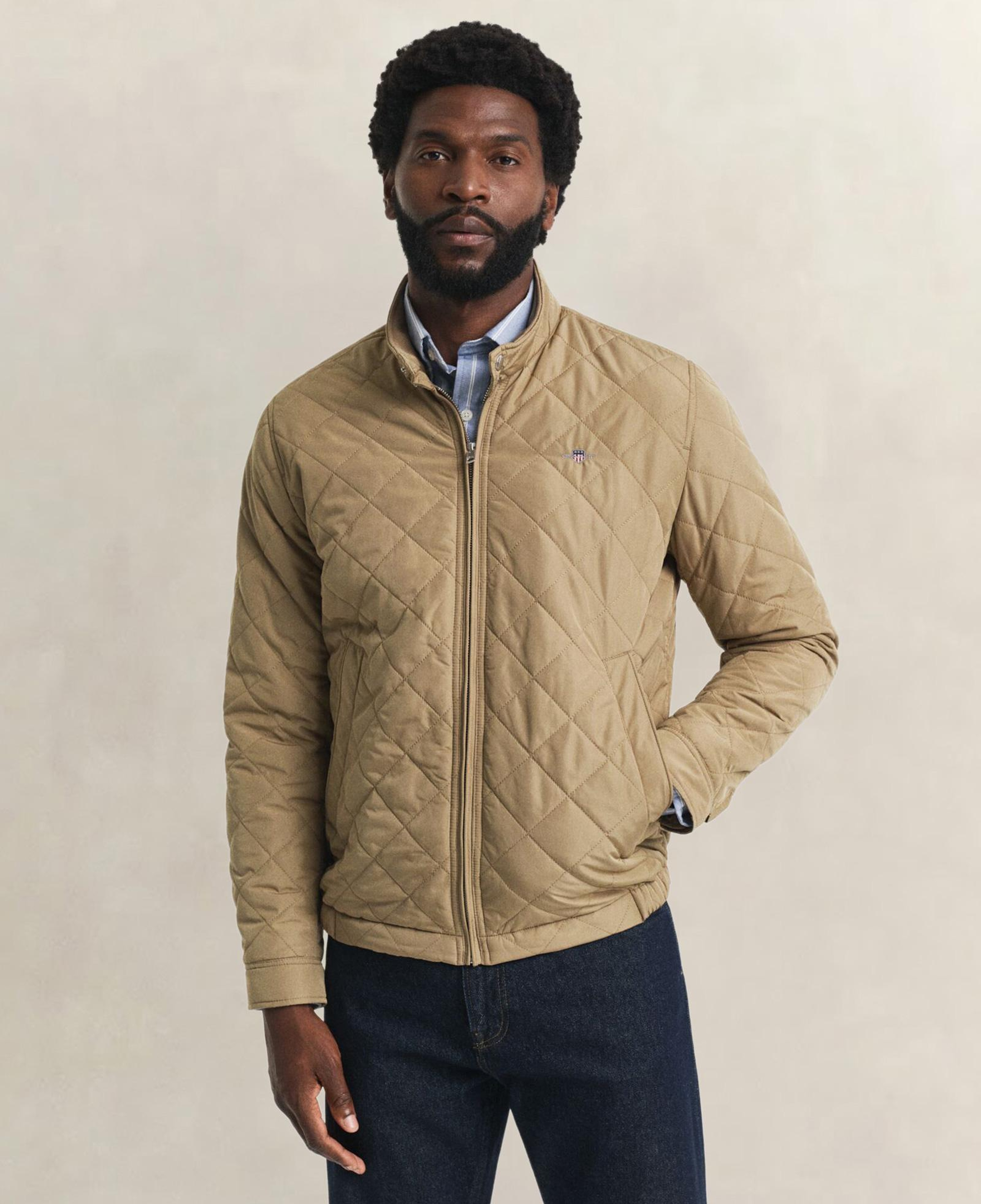 GANT Erkek Bej Regular Fit Fermuarlı Ceket