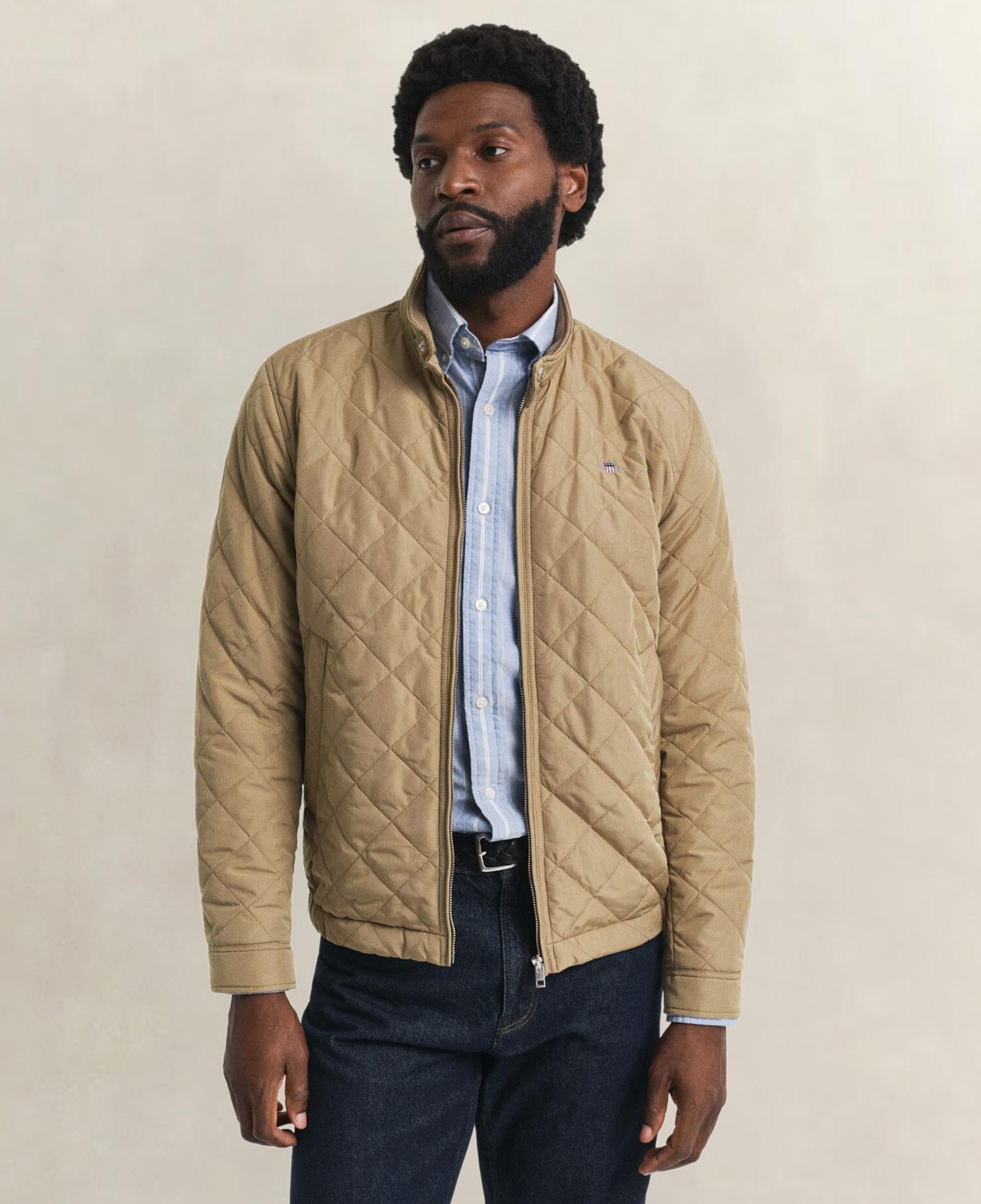 GANT Erkek Bej Regular Fit Fermuarlı Ceket