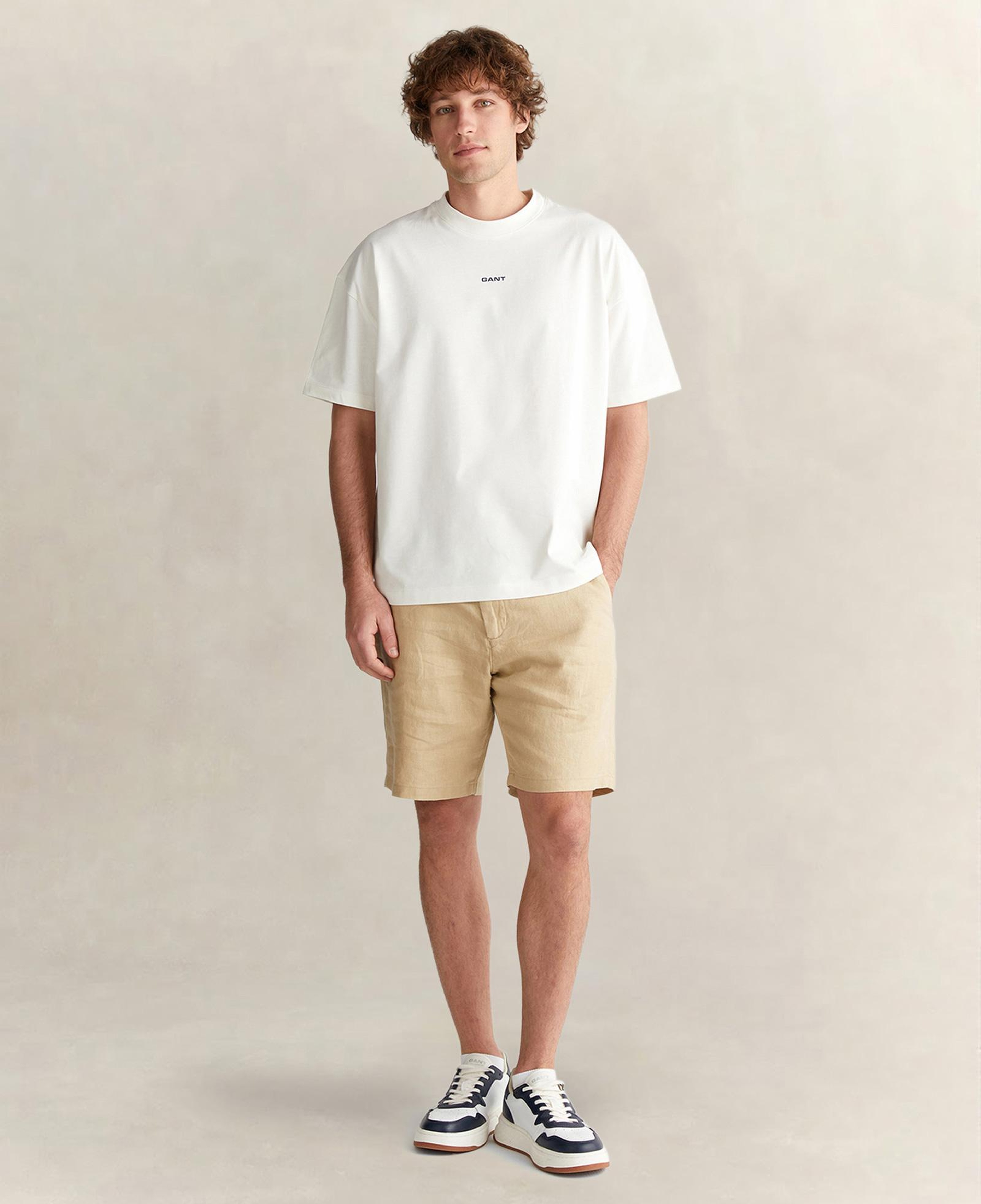 GANT Erkek Beyaz Kısa Kollu T-Shirt