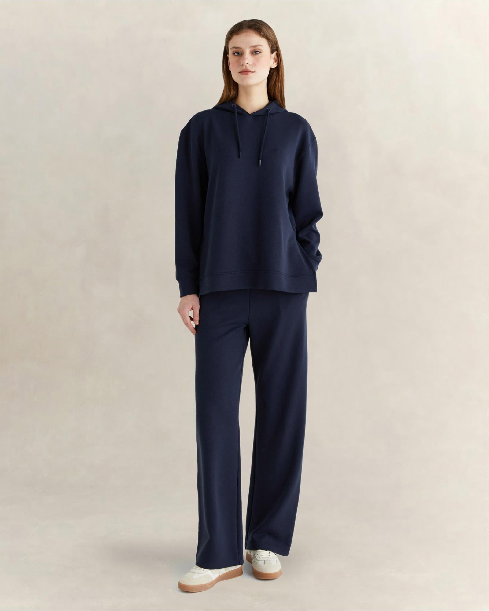 GANT Kadın Lacivert Relaxed Fit Eşofman Altı