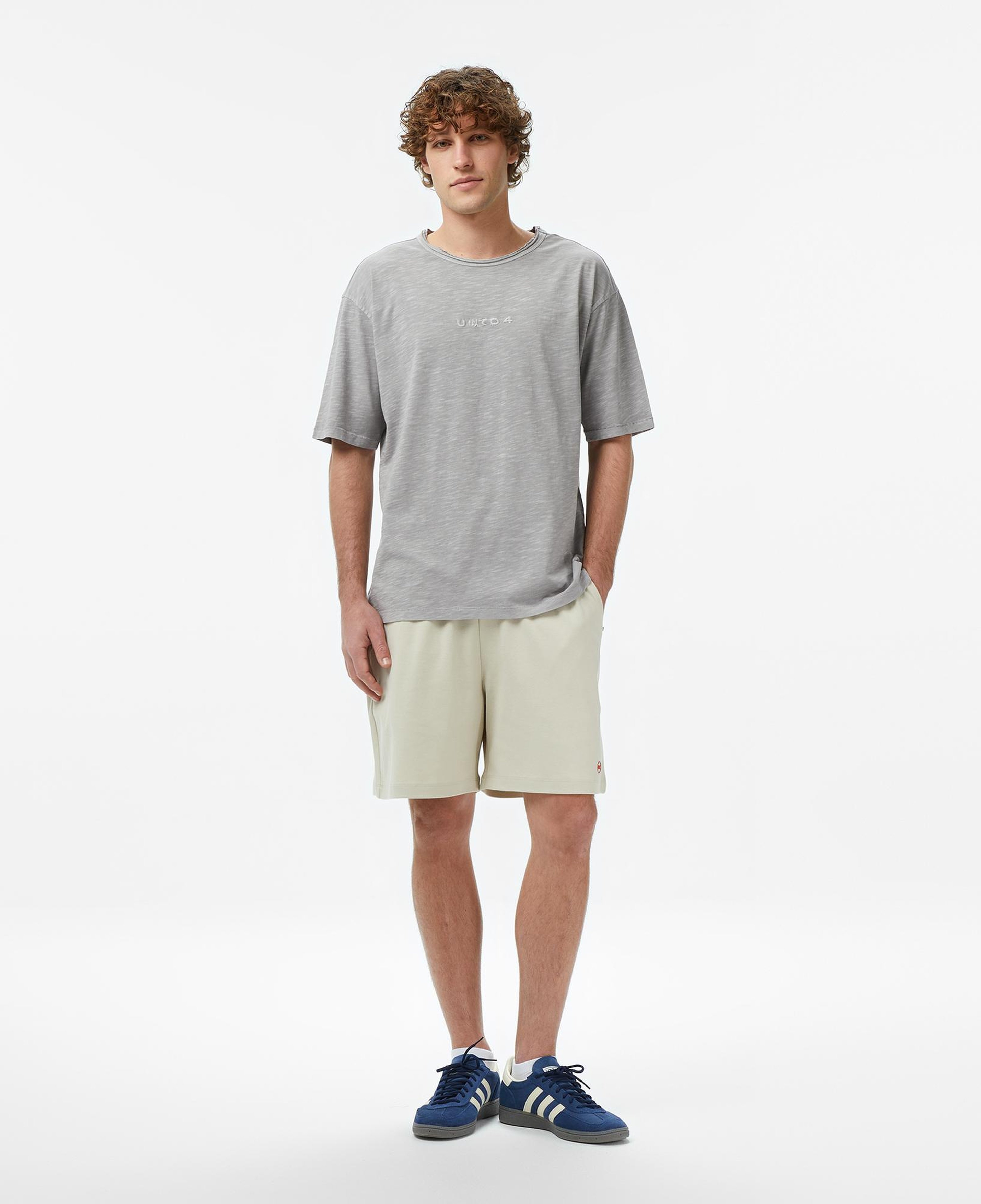 UNITED4 Regular Fit Erkek Gri T-Shirt