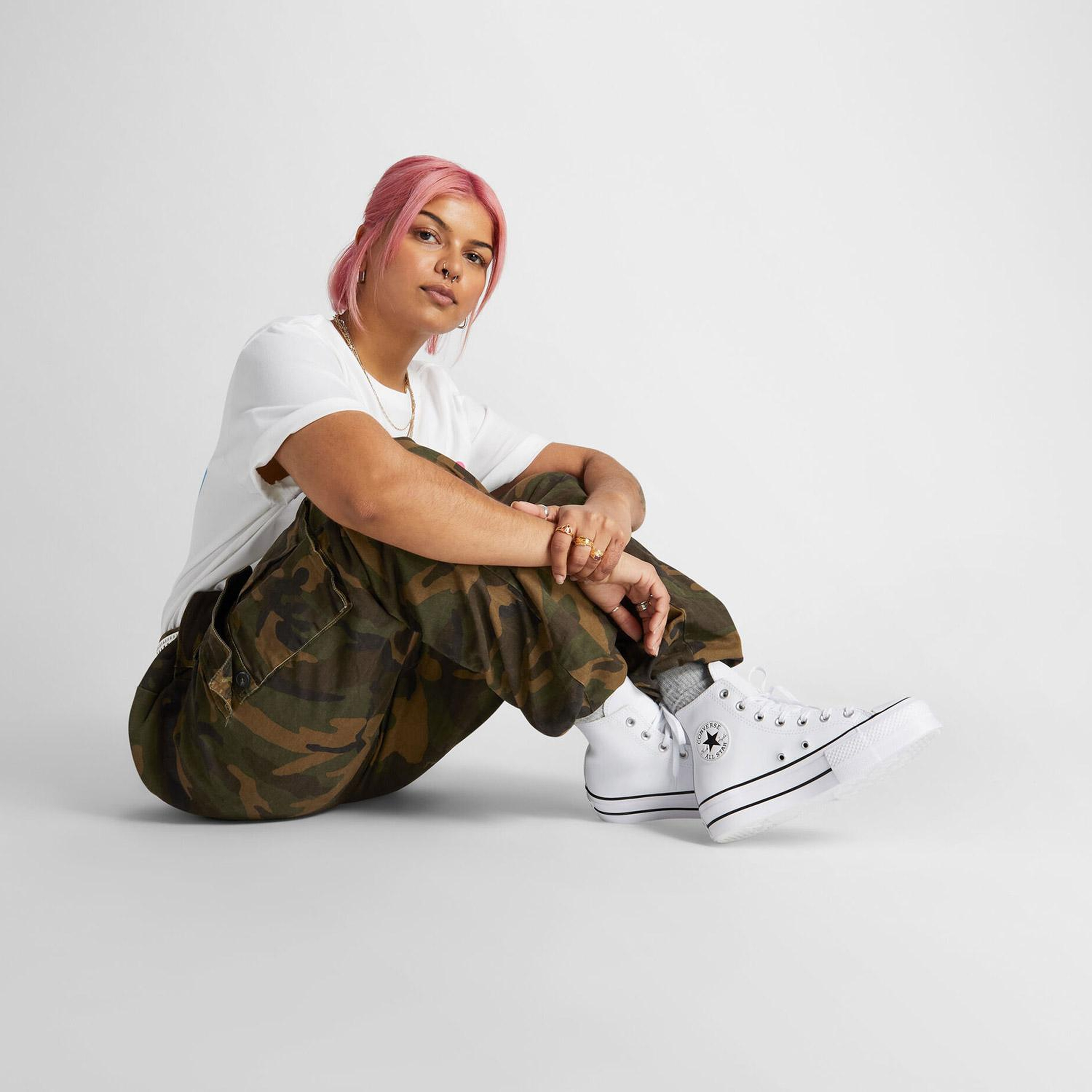 Converse Chuck Taylor All Star Kadın Beyaz Deri Sneaker