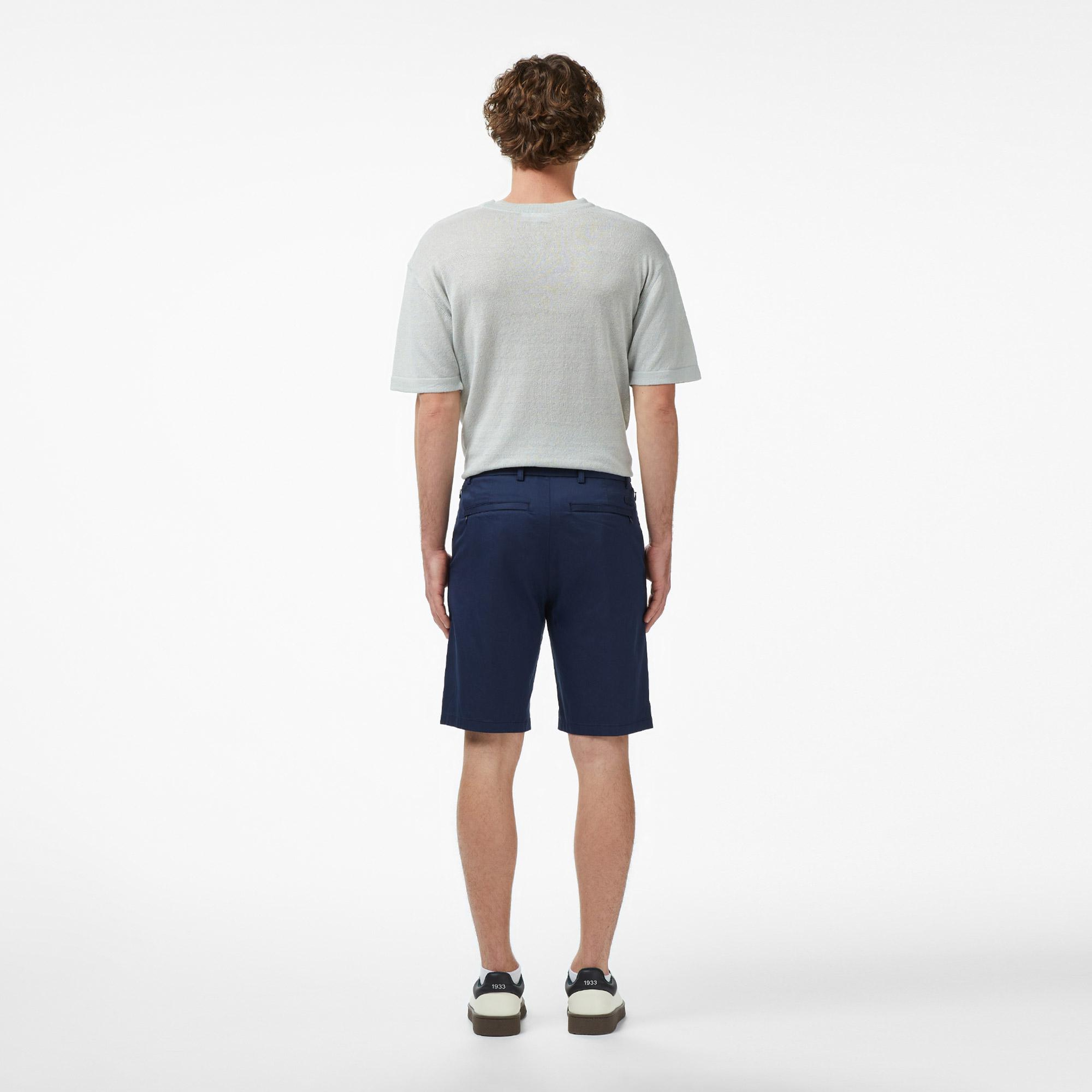 Erkek Regular Fit Lacivert Bermuda Şort